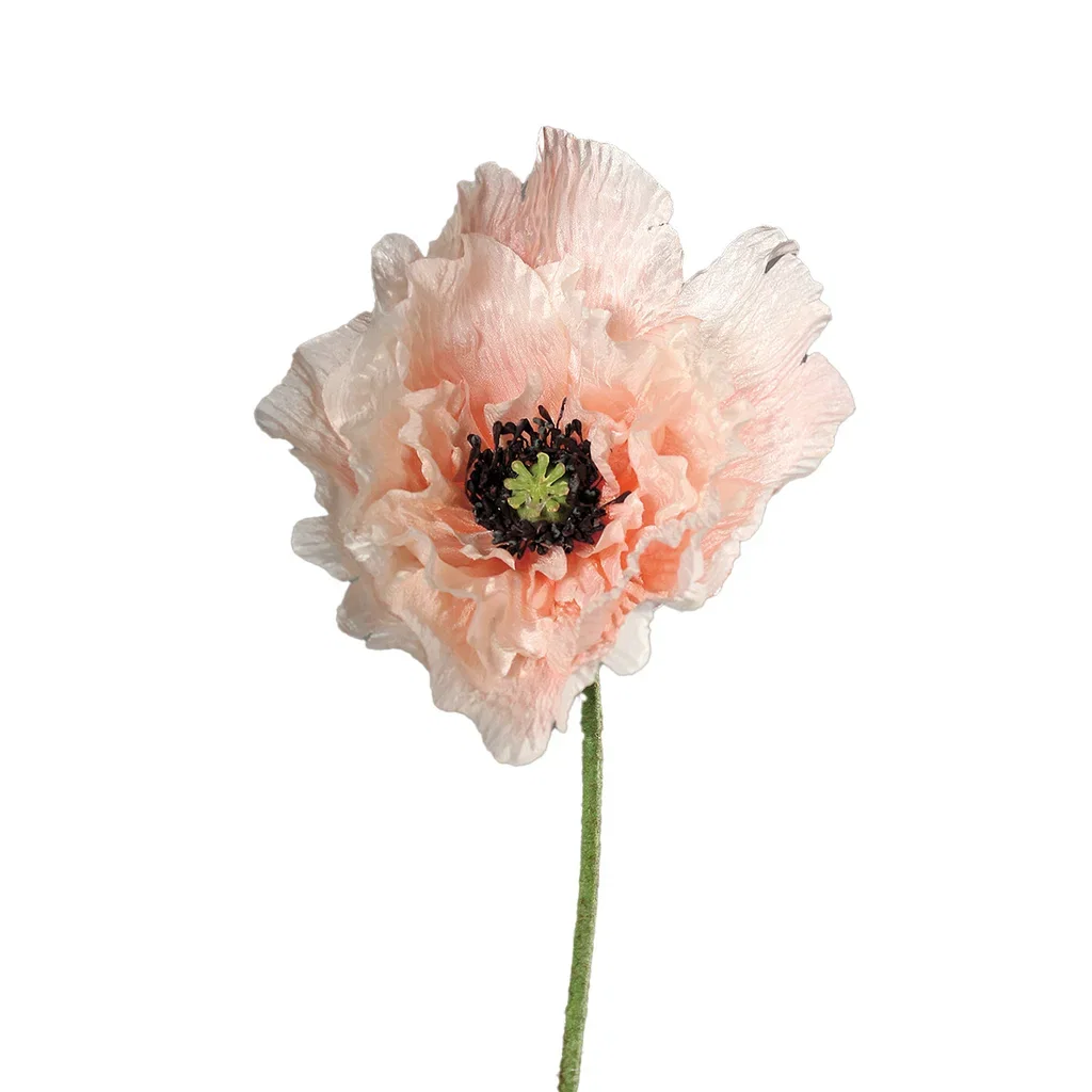 Poppy flower cut artificial