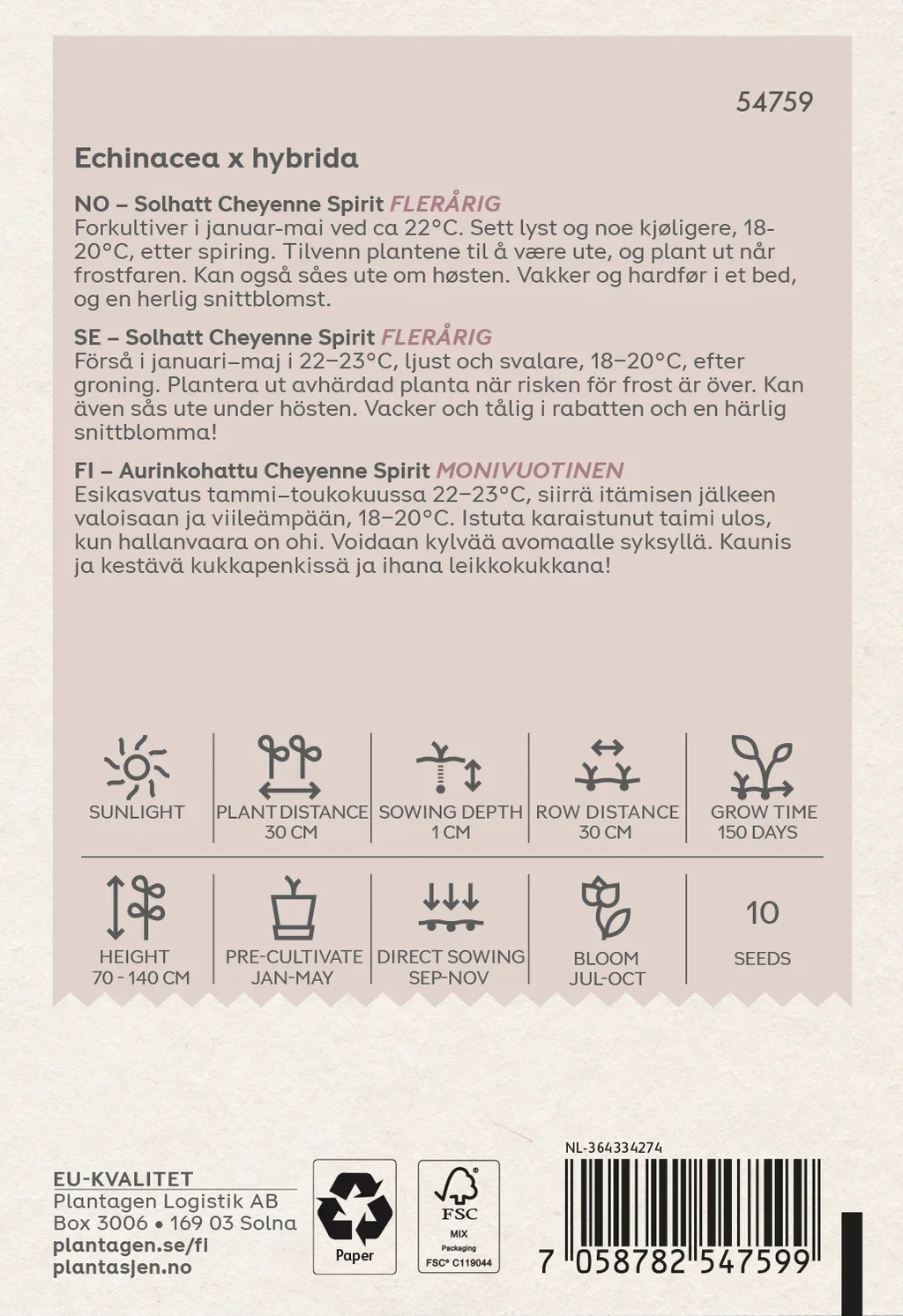 Echinacea purpure 'Cheyenne Spirit'