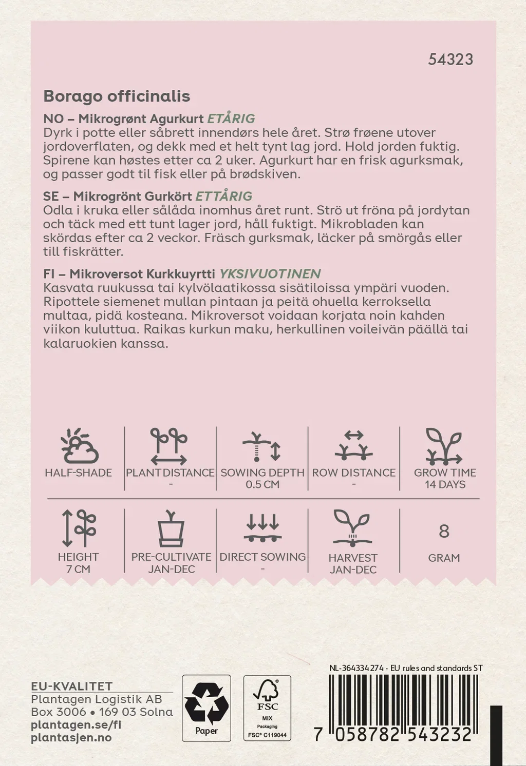 Gurkört - Mikrogrönt