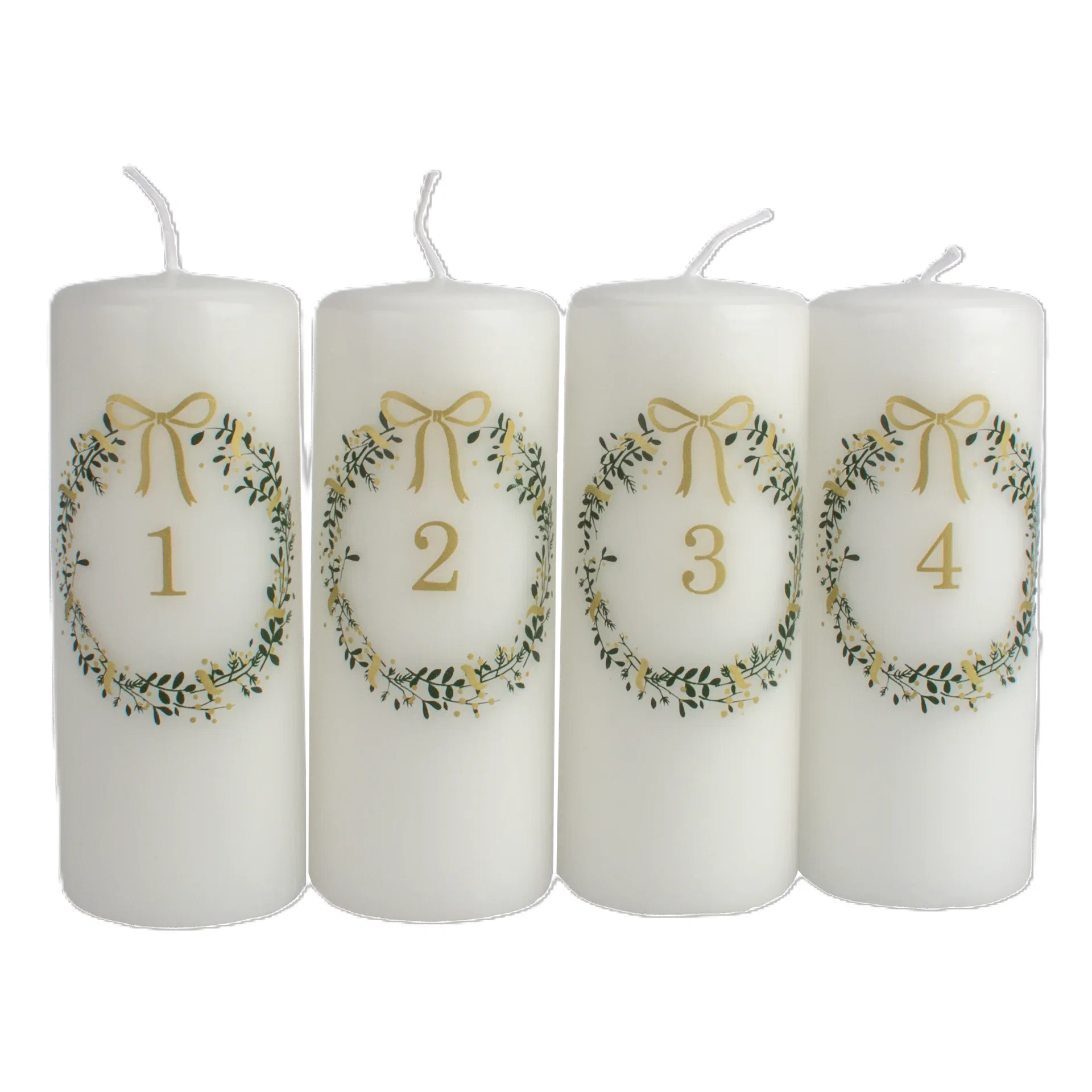 Wreath med adventsljus