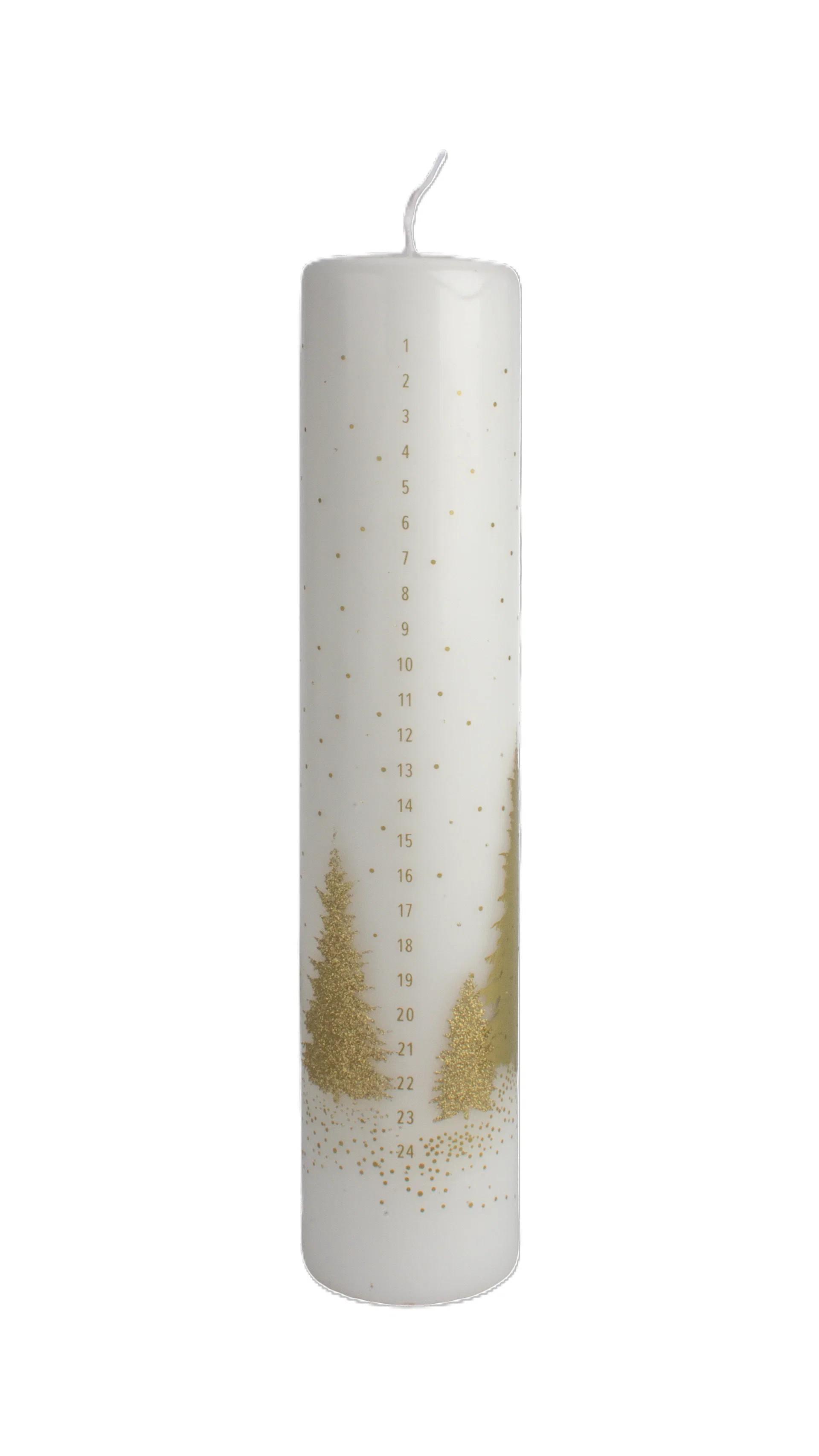 Calender candle Gold tree