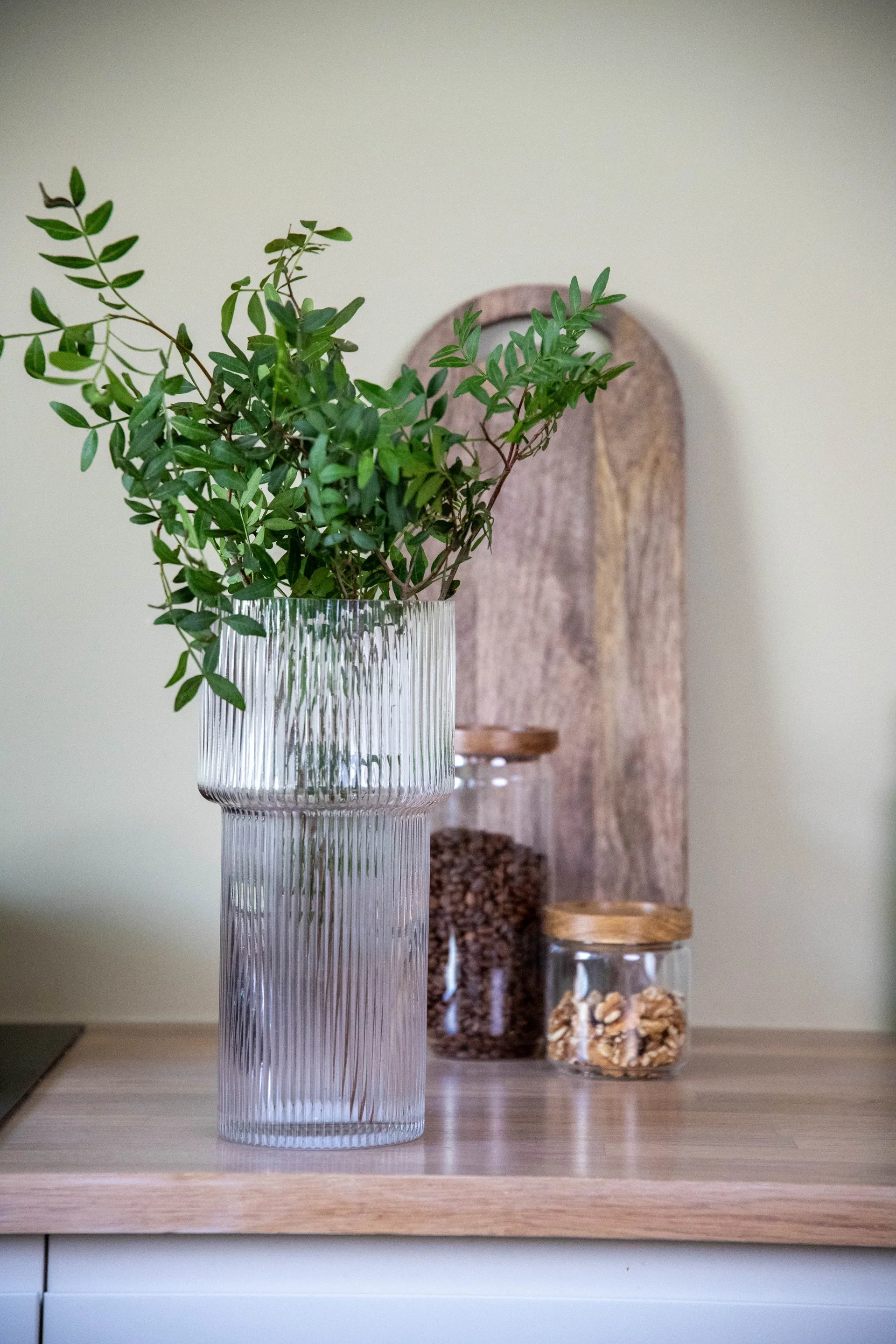Noora vase H30 transparent