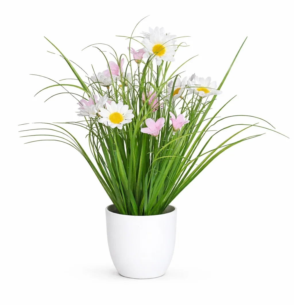 Sommarblomma i kruka konstgjord