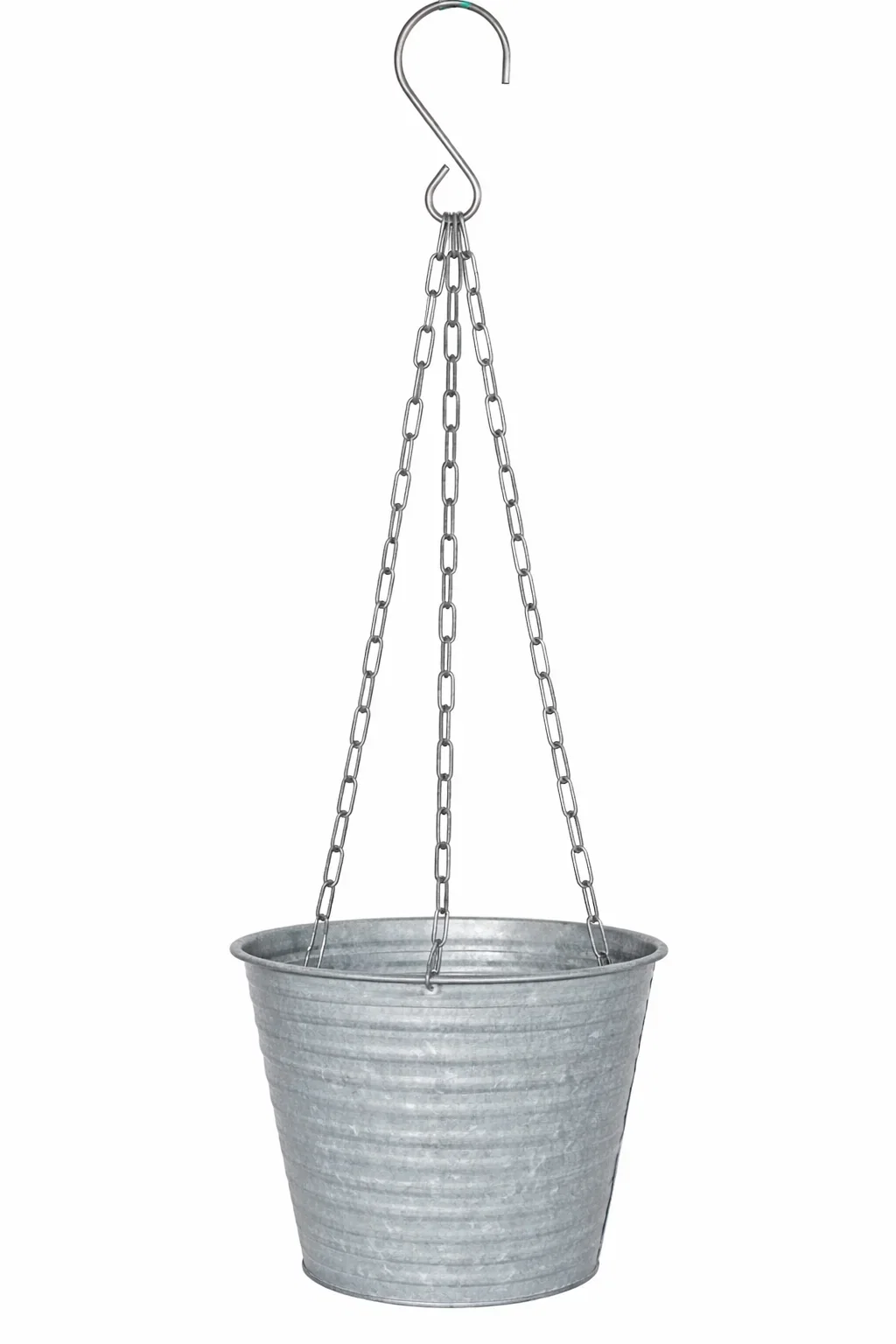 Crewe hanging pot zinc D20 grey