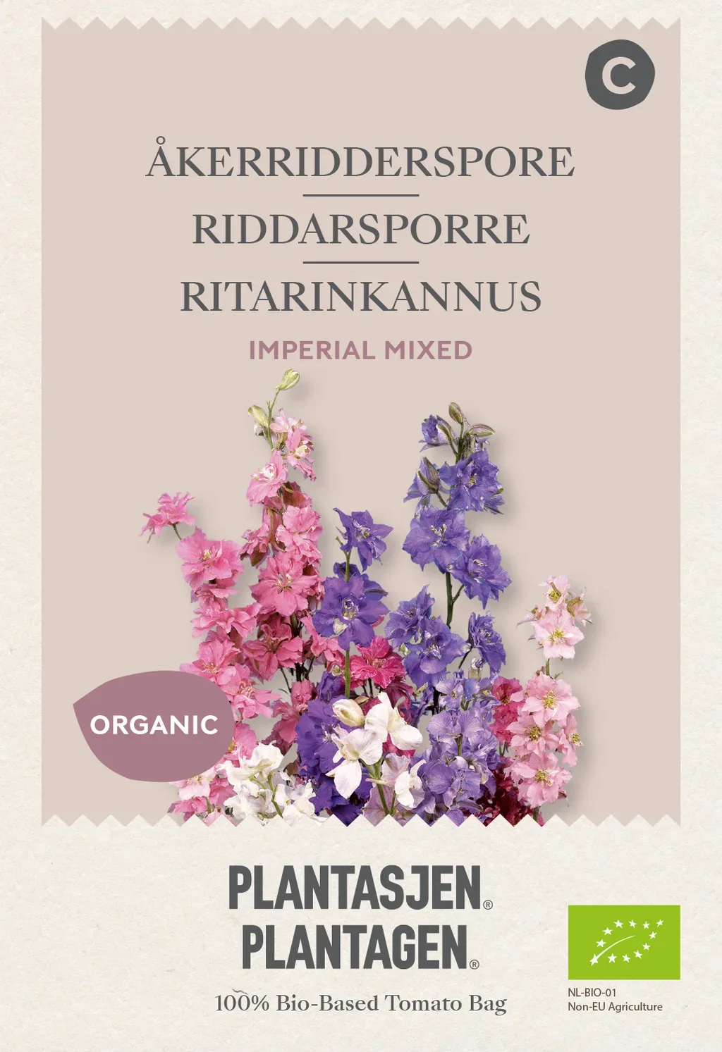 Larkspur Giant Imperial mixed - 0.25 g Organic