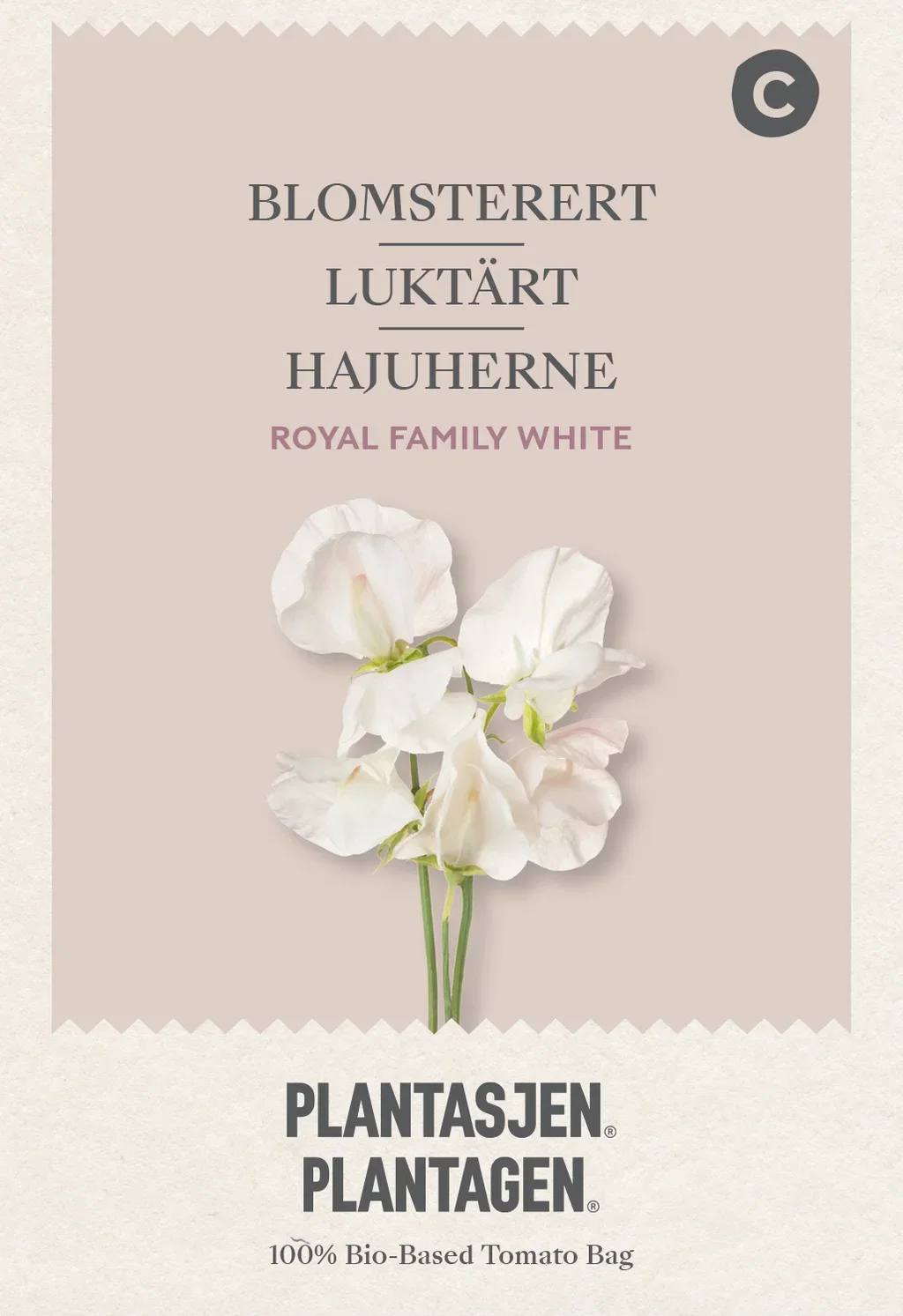 Lathyrus odoratus Royal Family white 2.5 g