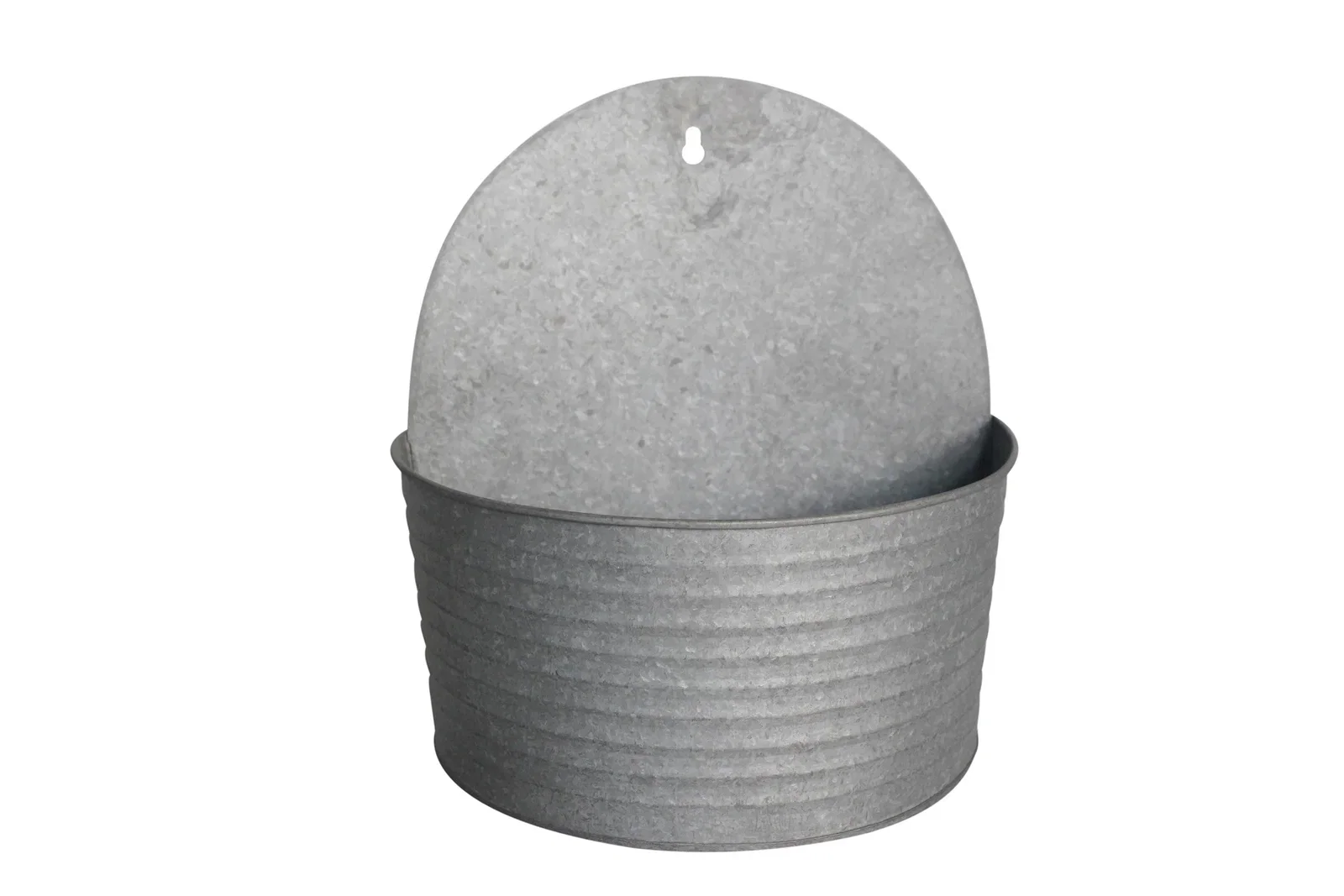 Crewe wall pot zinc 25X15,5X27 grey