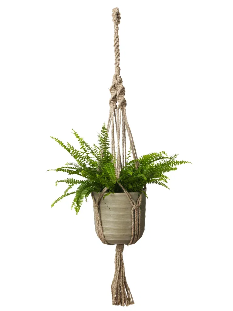 Ampel makramé i jute