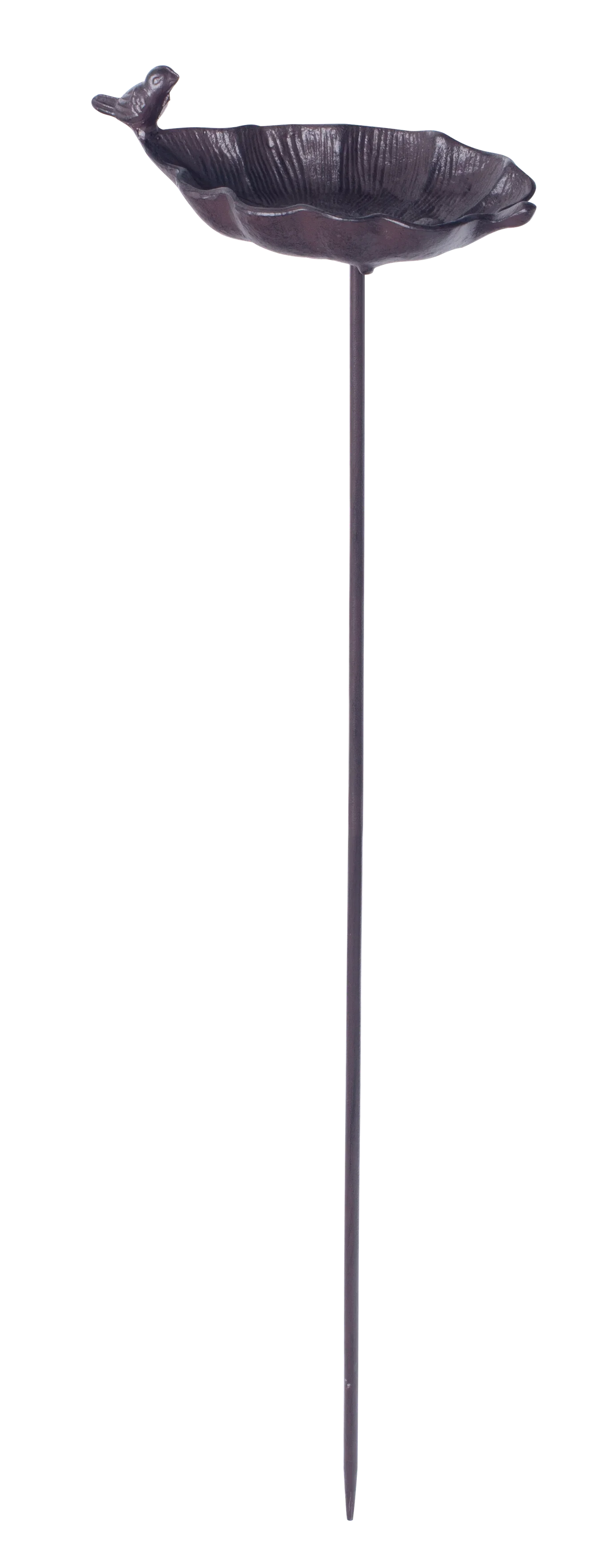 Bird bath leaf stick H85 brown