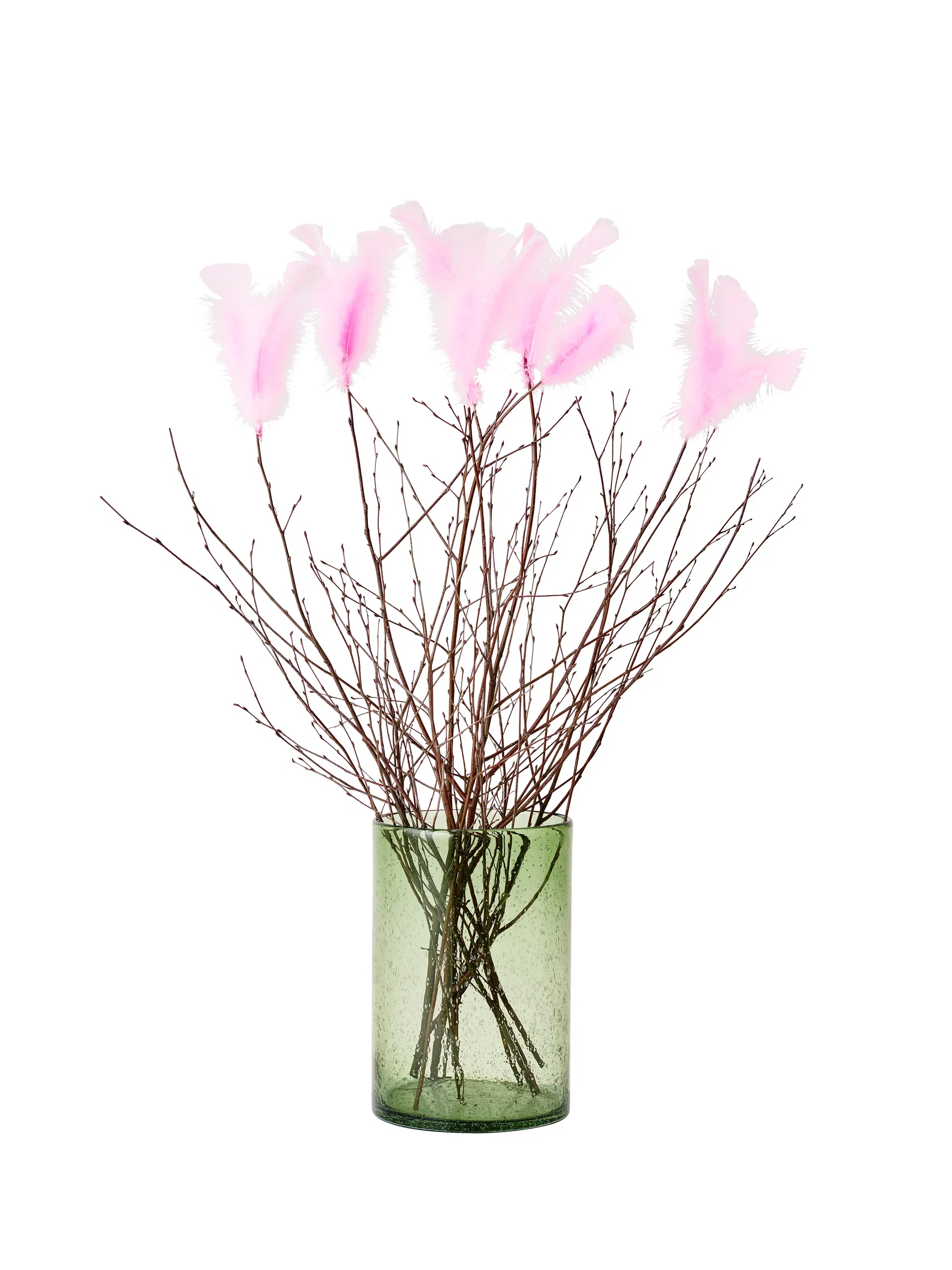 Påskris med fjädrar