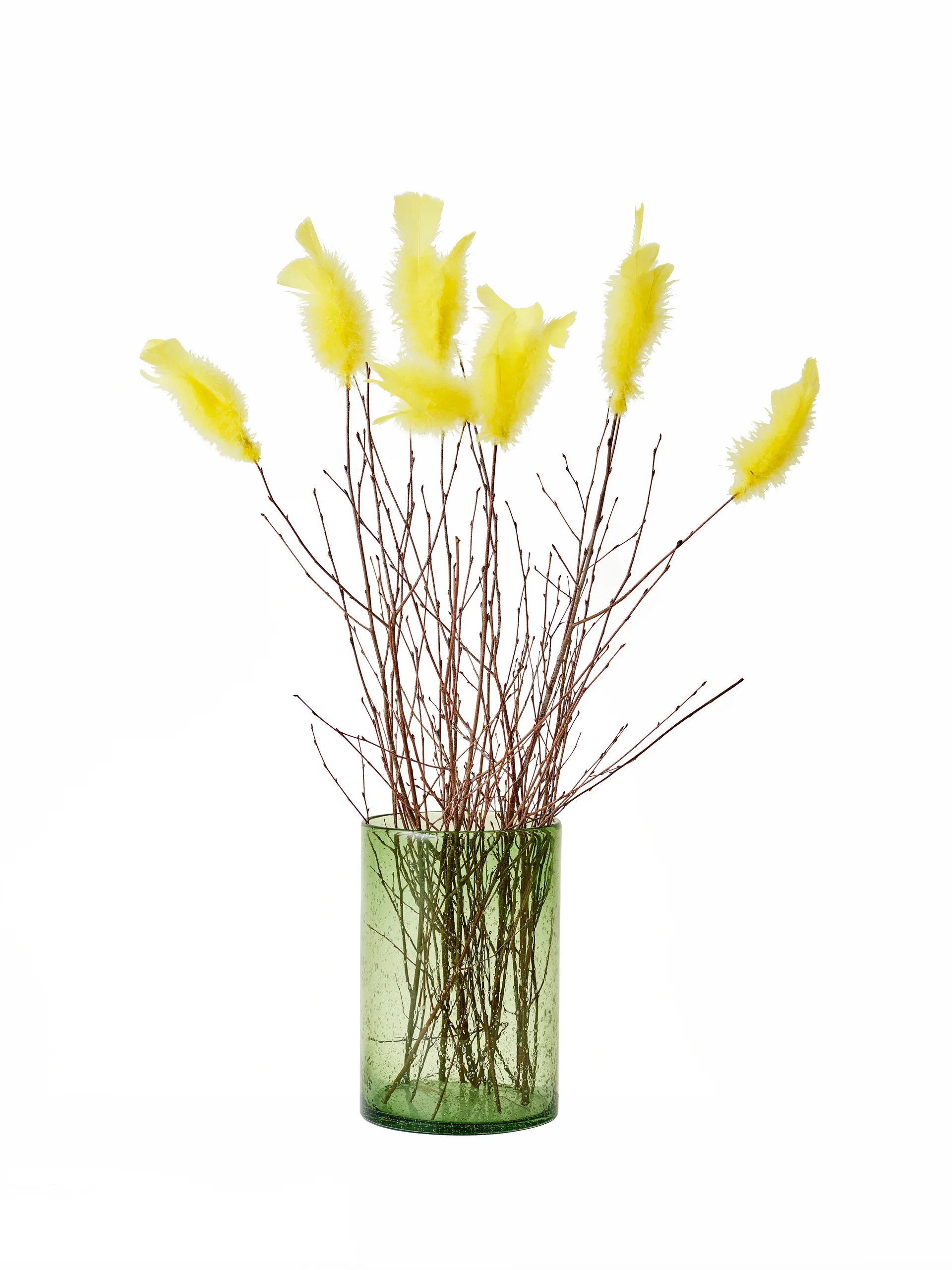 Påskris med fjädrar