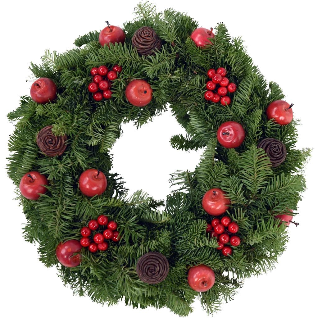 Doorwreath Appels and Cones 40cm