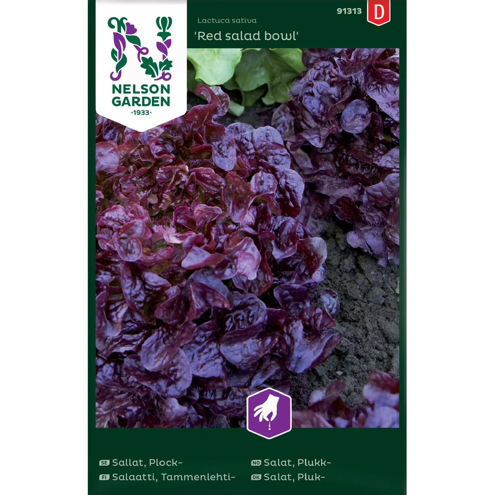 Plocksallat 'Red salad bowl'