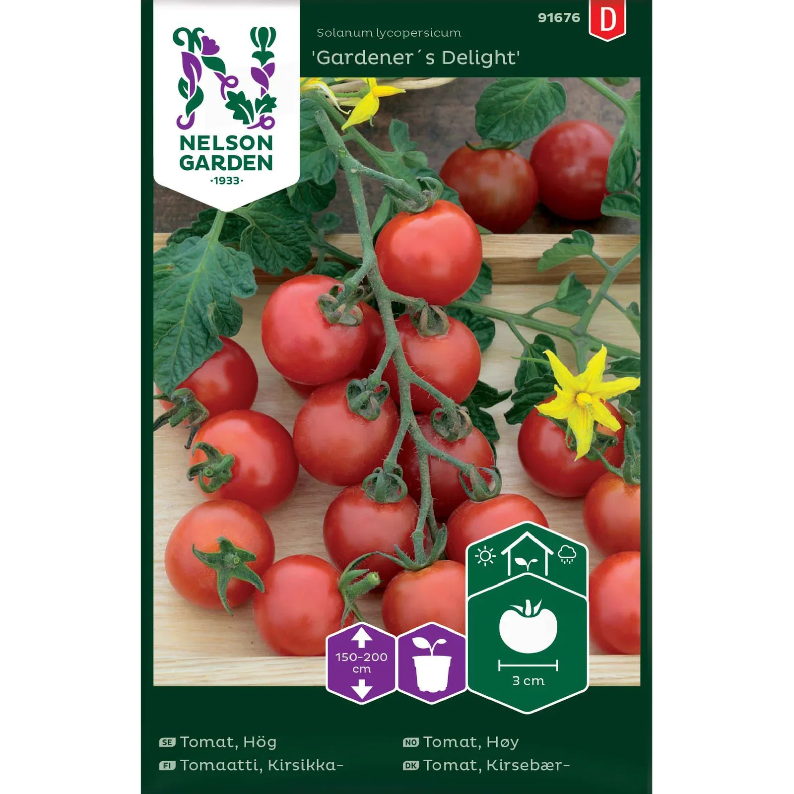 Körsbärstomat 'Gardener´s Delight'