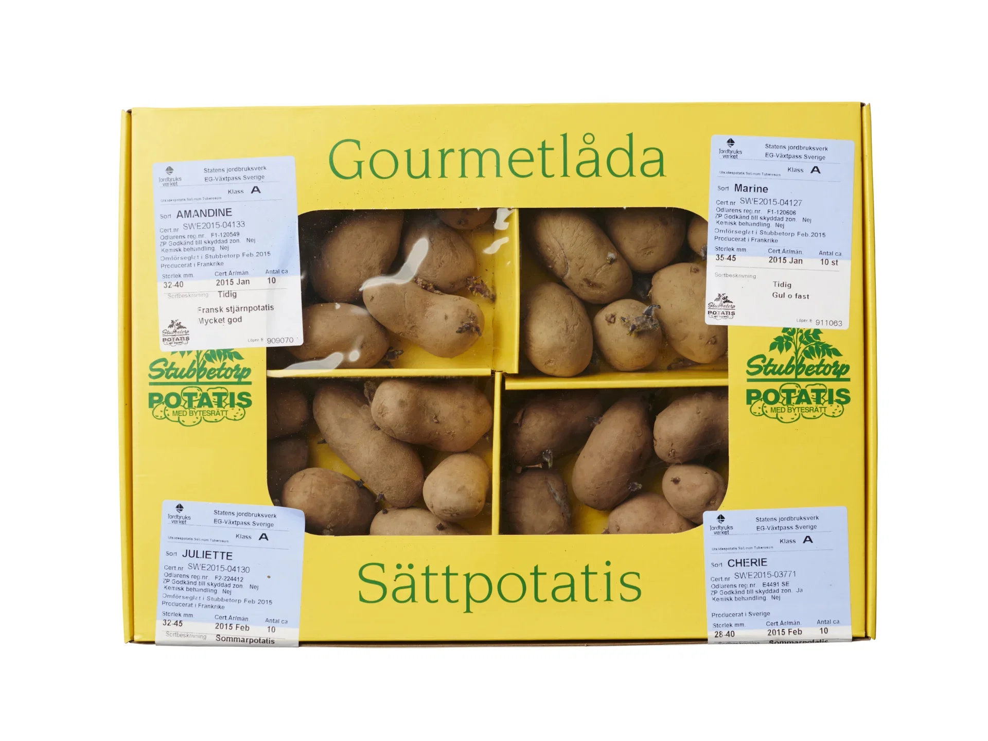 Sättpotatis Gourmétlådan 4 sorter