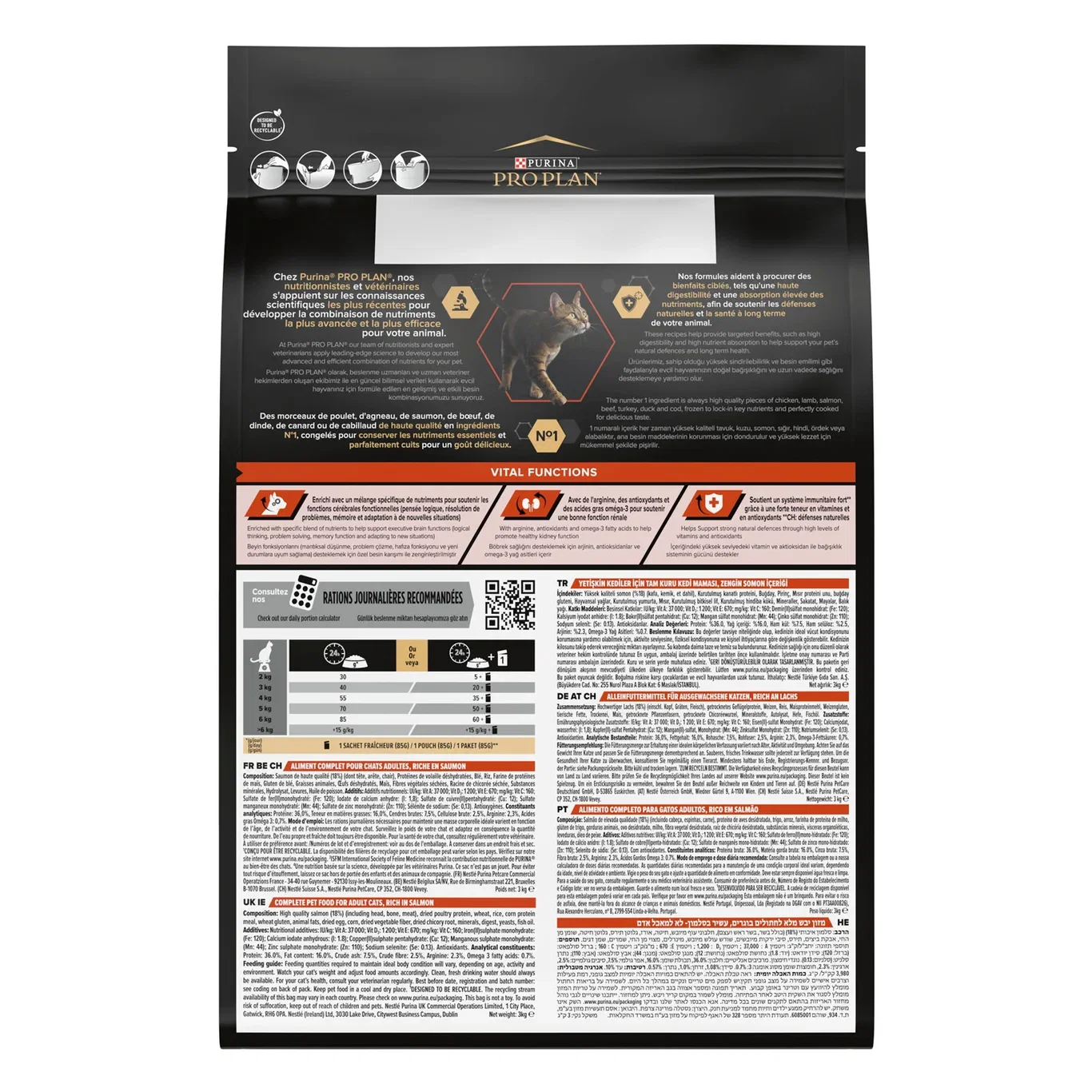 PRO PLAN® Sterilised Adult Vital Functions Salmon 3kg