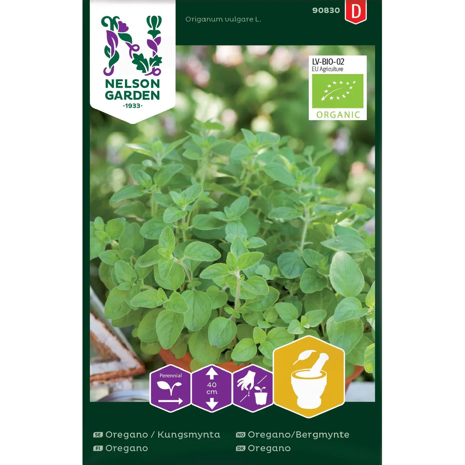 Oregano, Kungsmynta, Organic