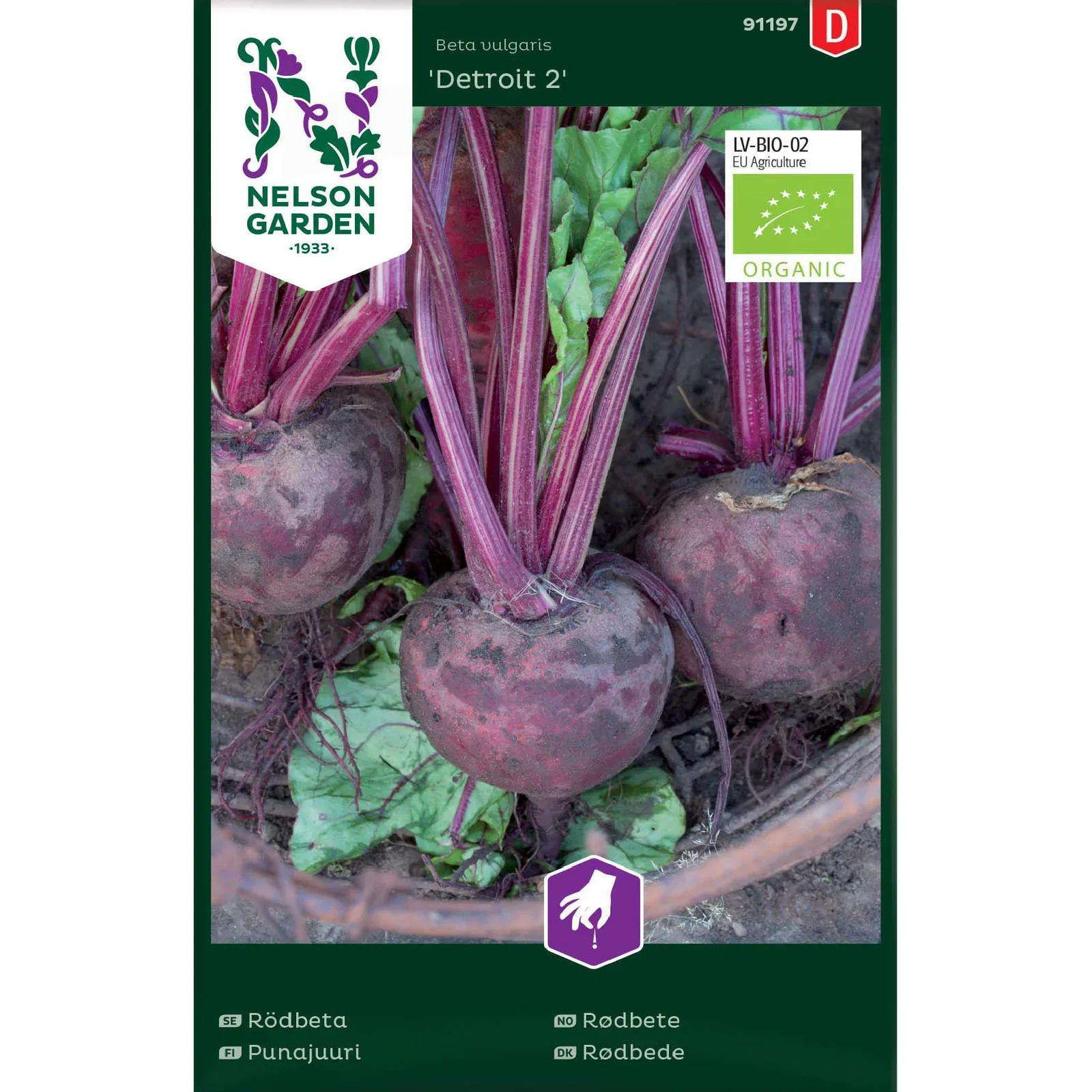 Rödbeta, Detroit 2, rund, Orga