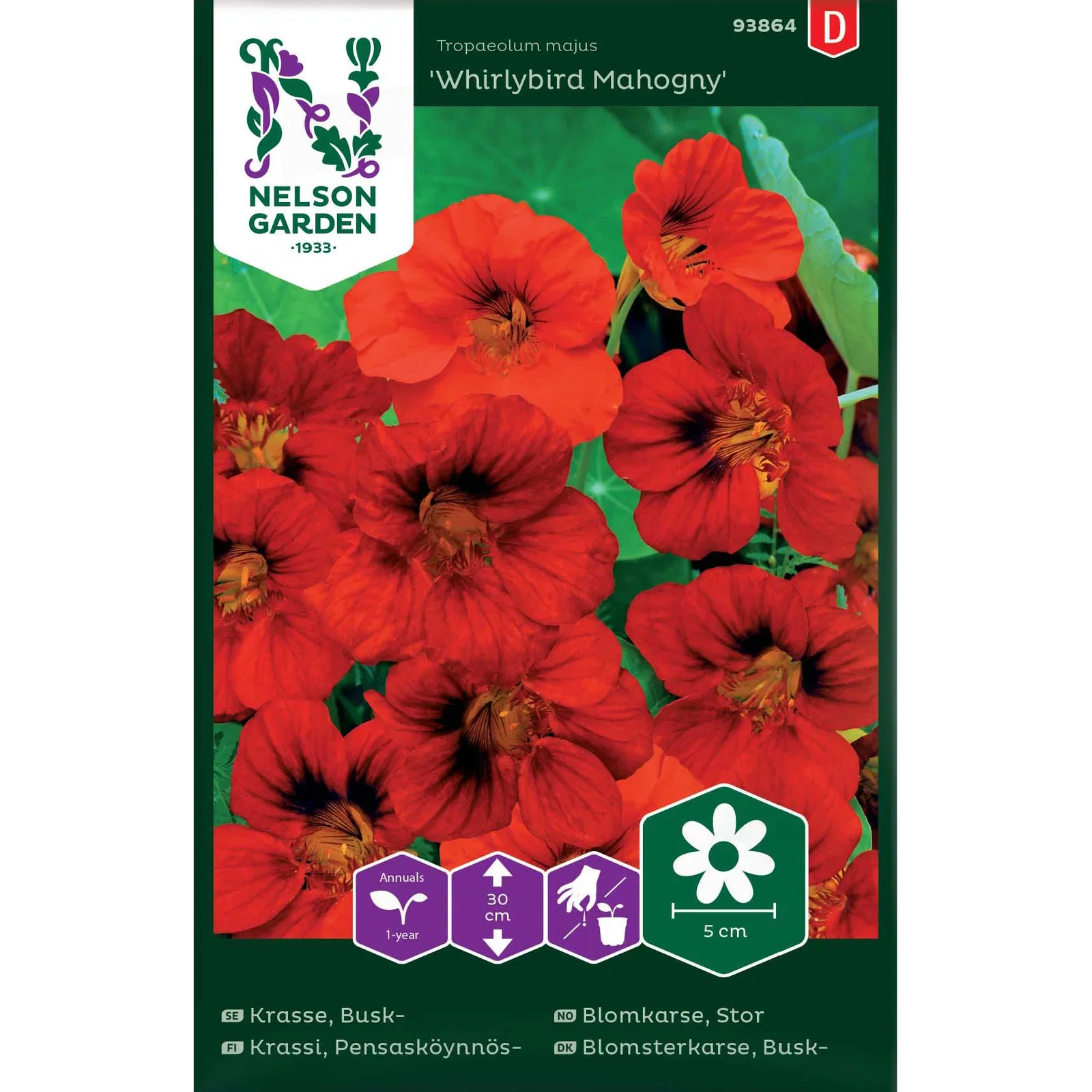 Buskkrasse / Indiankrasse 'Whirlybird Mahogny'