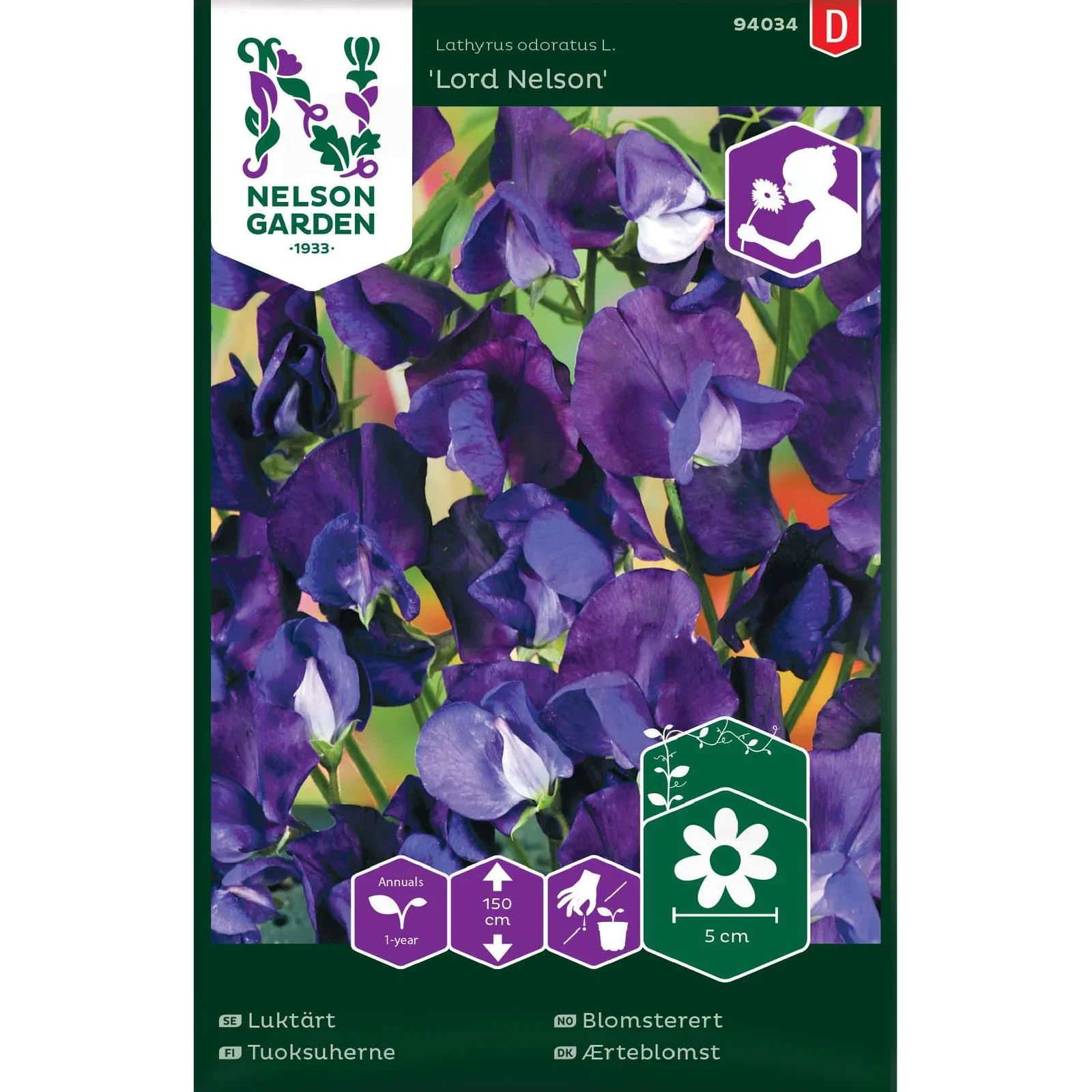 Luktärt 'Lord Nelson'