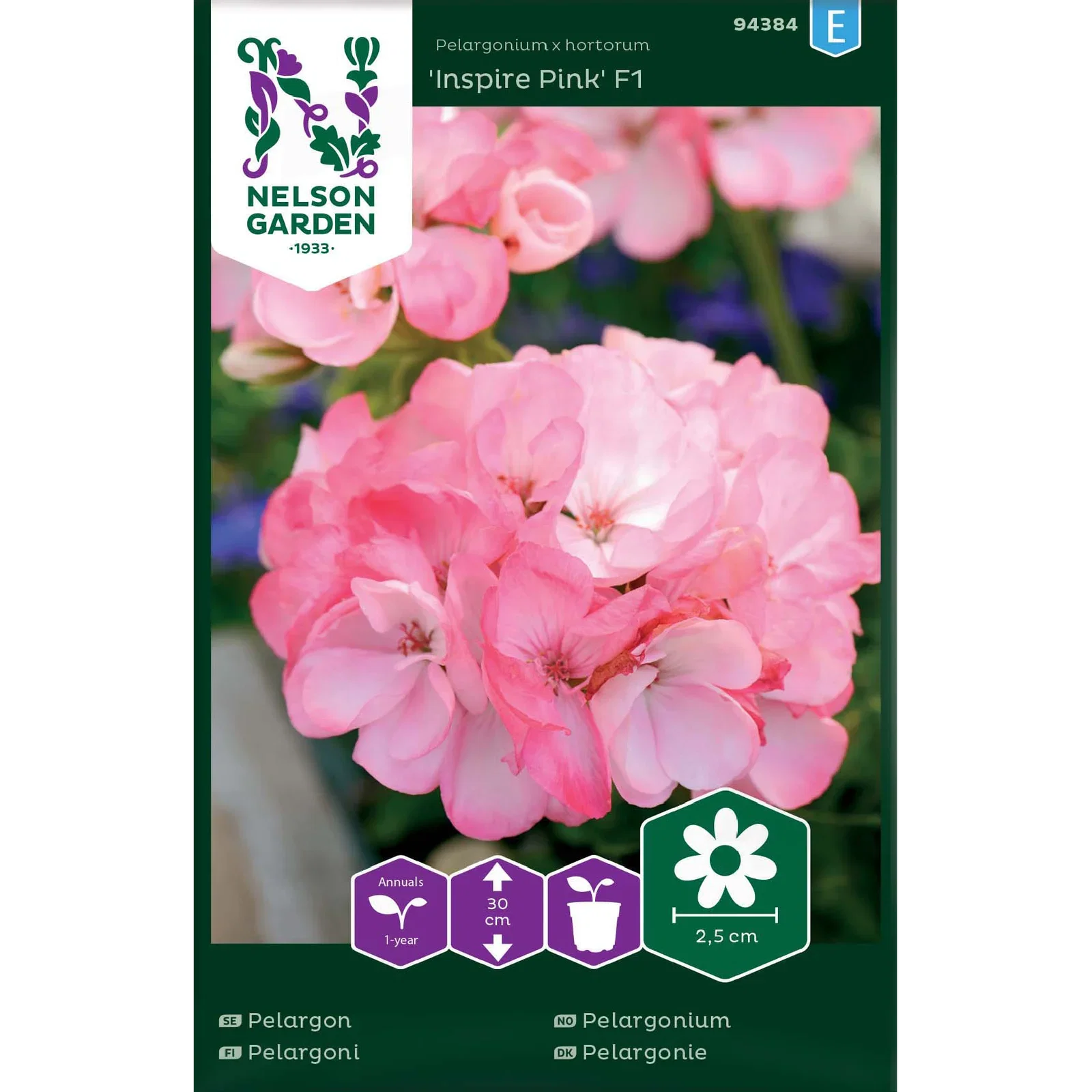 Pelargon 'Inspire Pink' F1