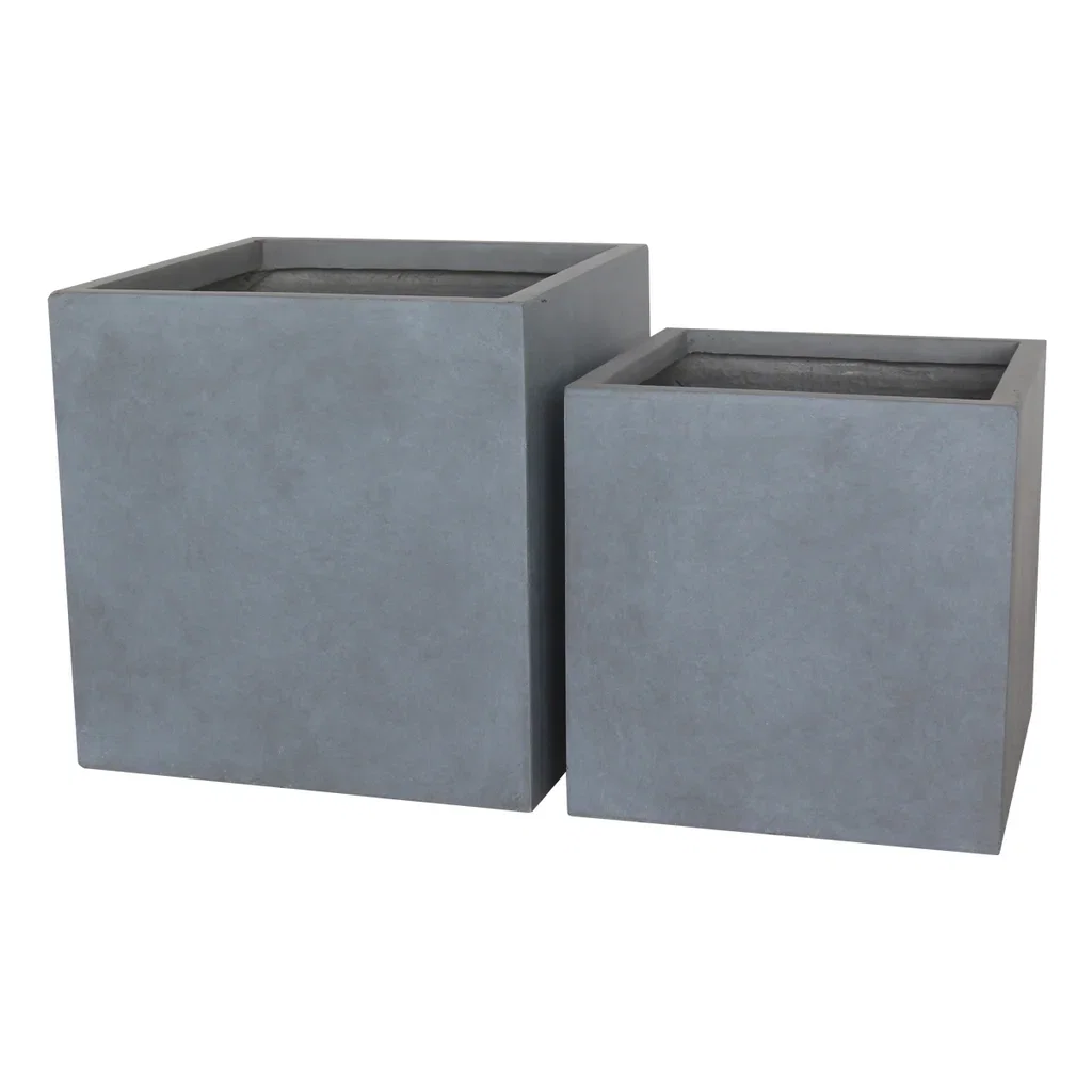 Edison pot 30x30 grey