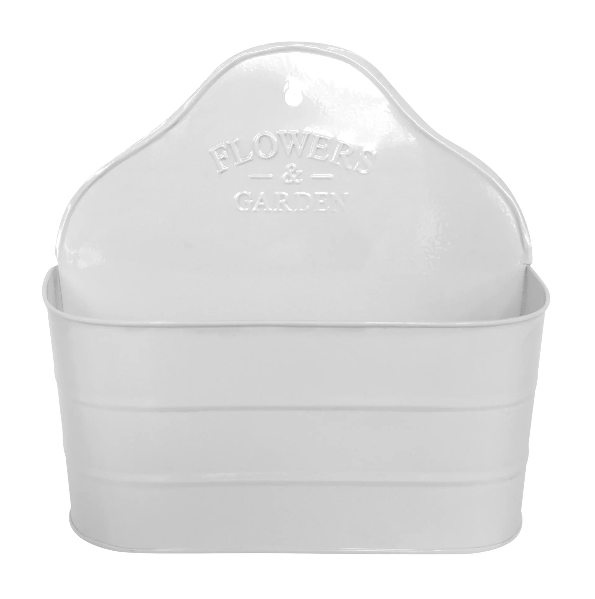 Klara wall pot L26xH24cm white (fit 2x12cm)