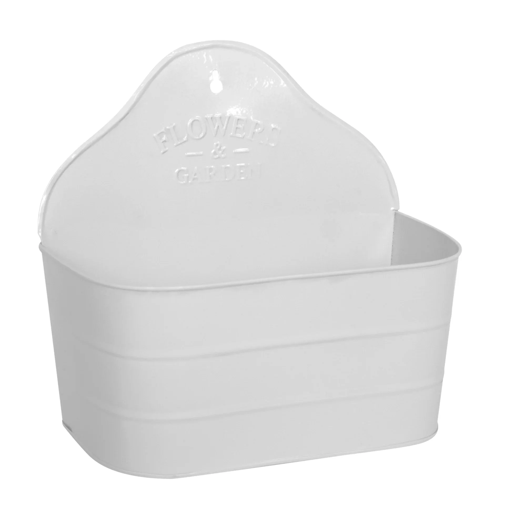 Klara wall pot L26xH24cm white (fit 2x12cm)