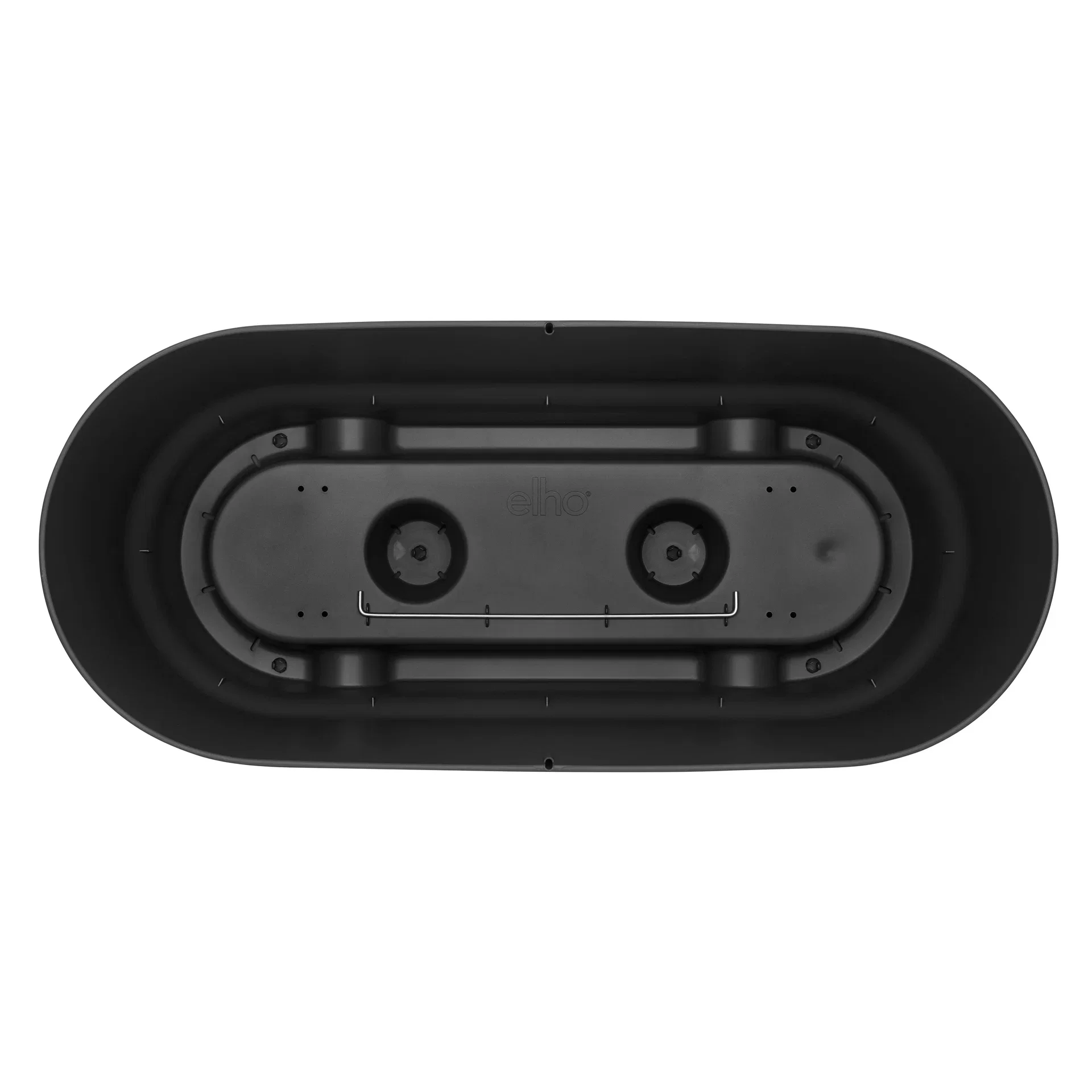 Greenville planter w/wheels L60 black