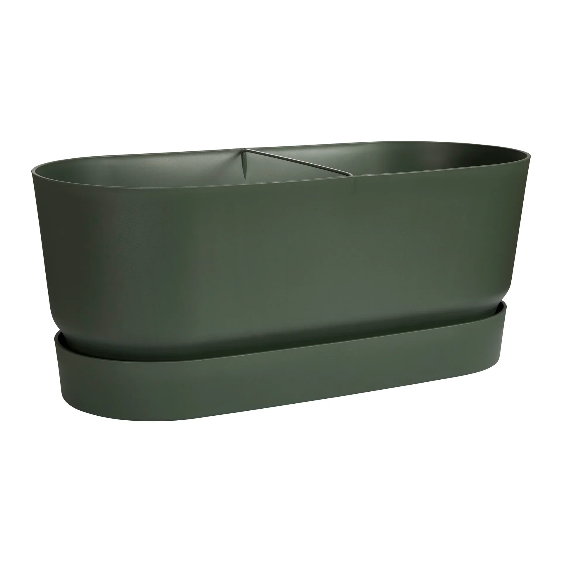 Greenville planter w/wheels L60 leaf green