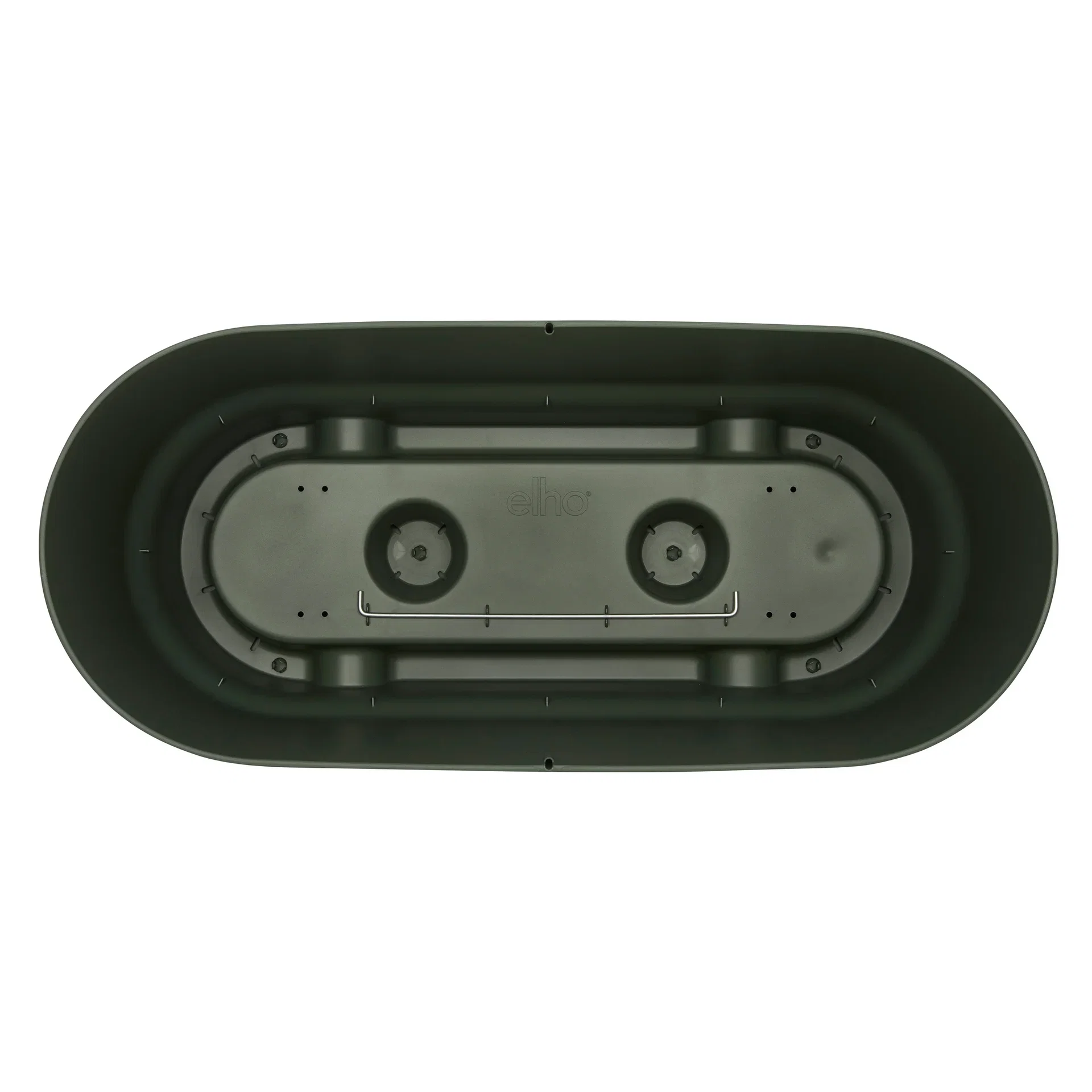 Greenville planter w/wheels L60 leaf green