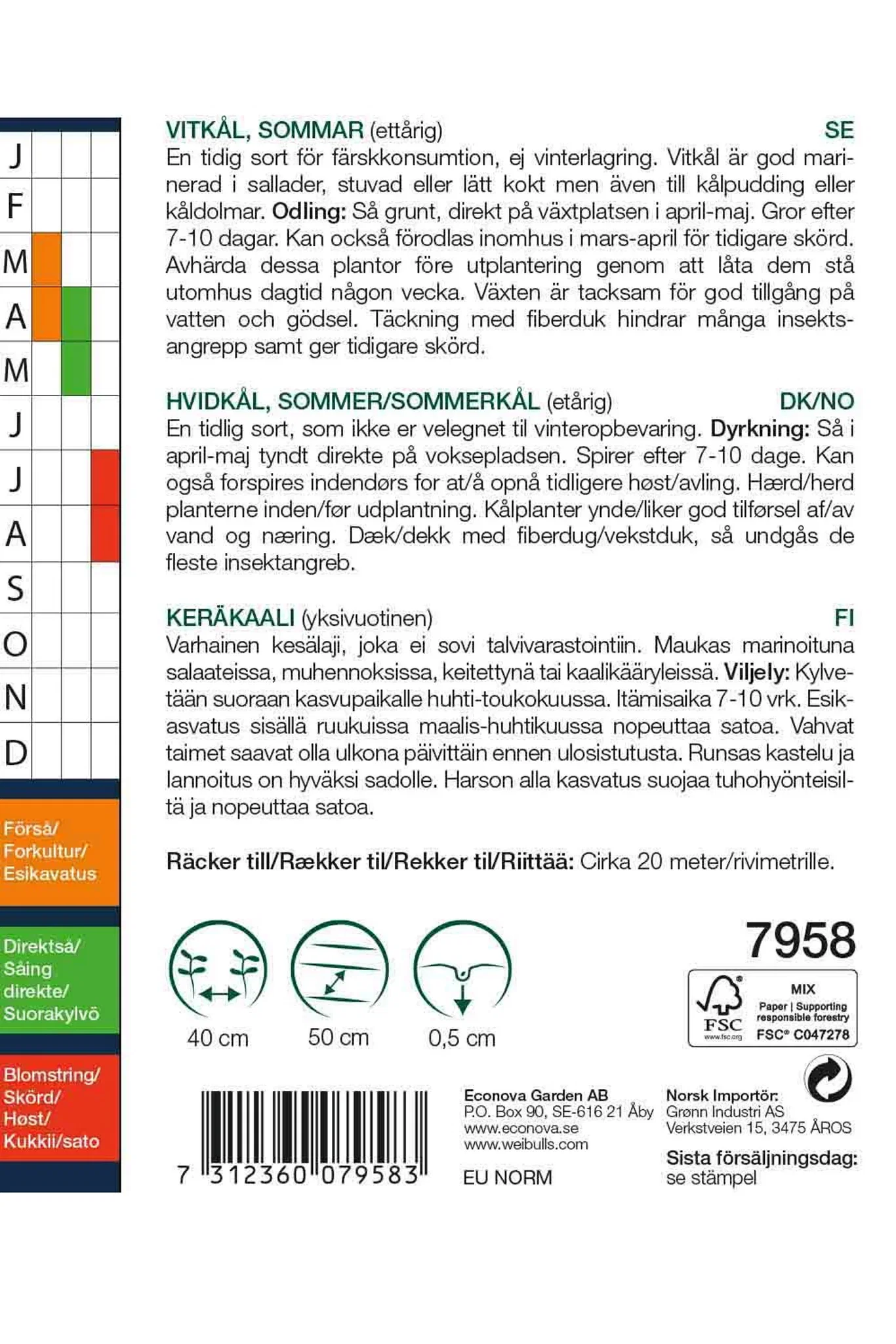 Vitkål 'Ditmarsker'