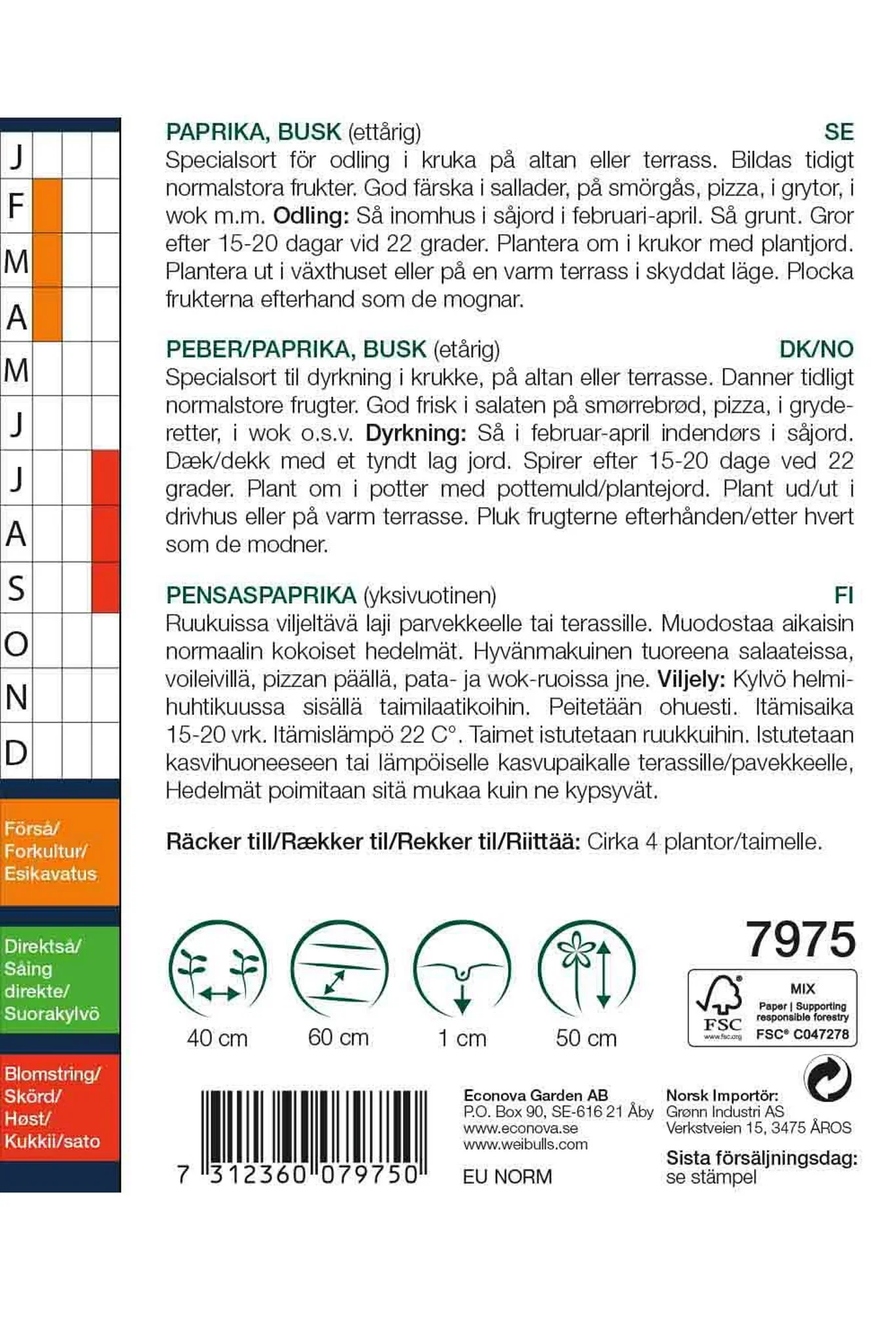 Paprika 'Redskin' F1