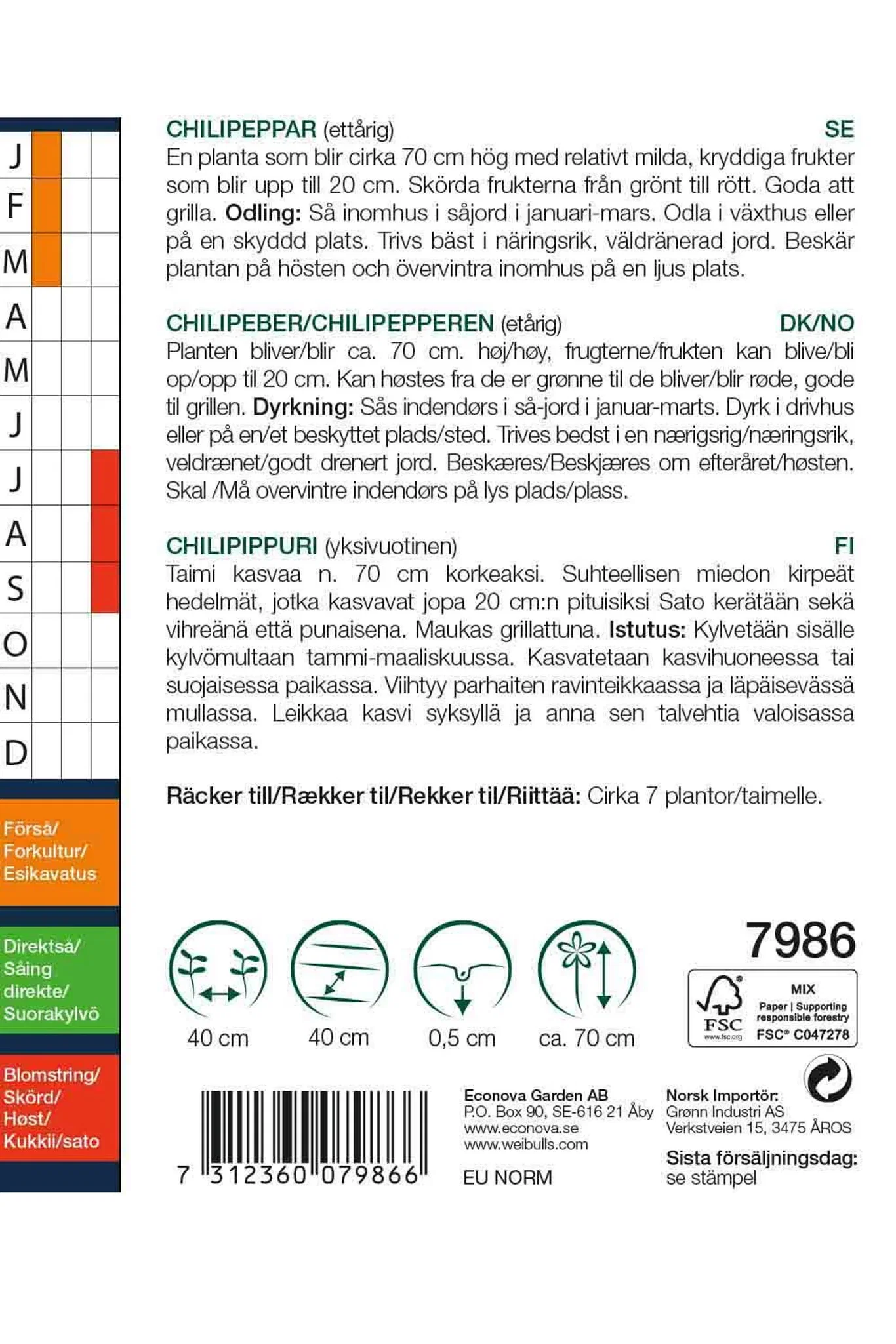 Chilipeppar 'Anaheim'