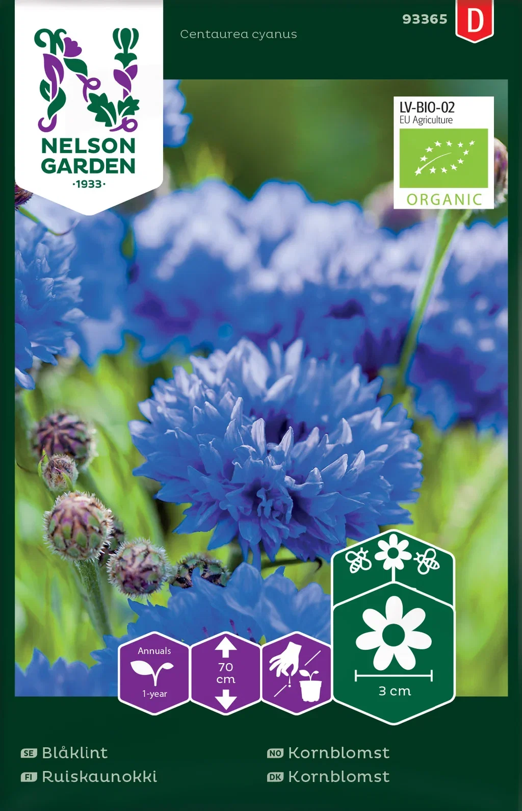 Blåklint, hög, Organic