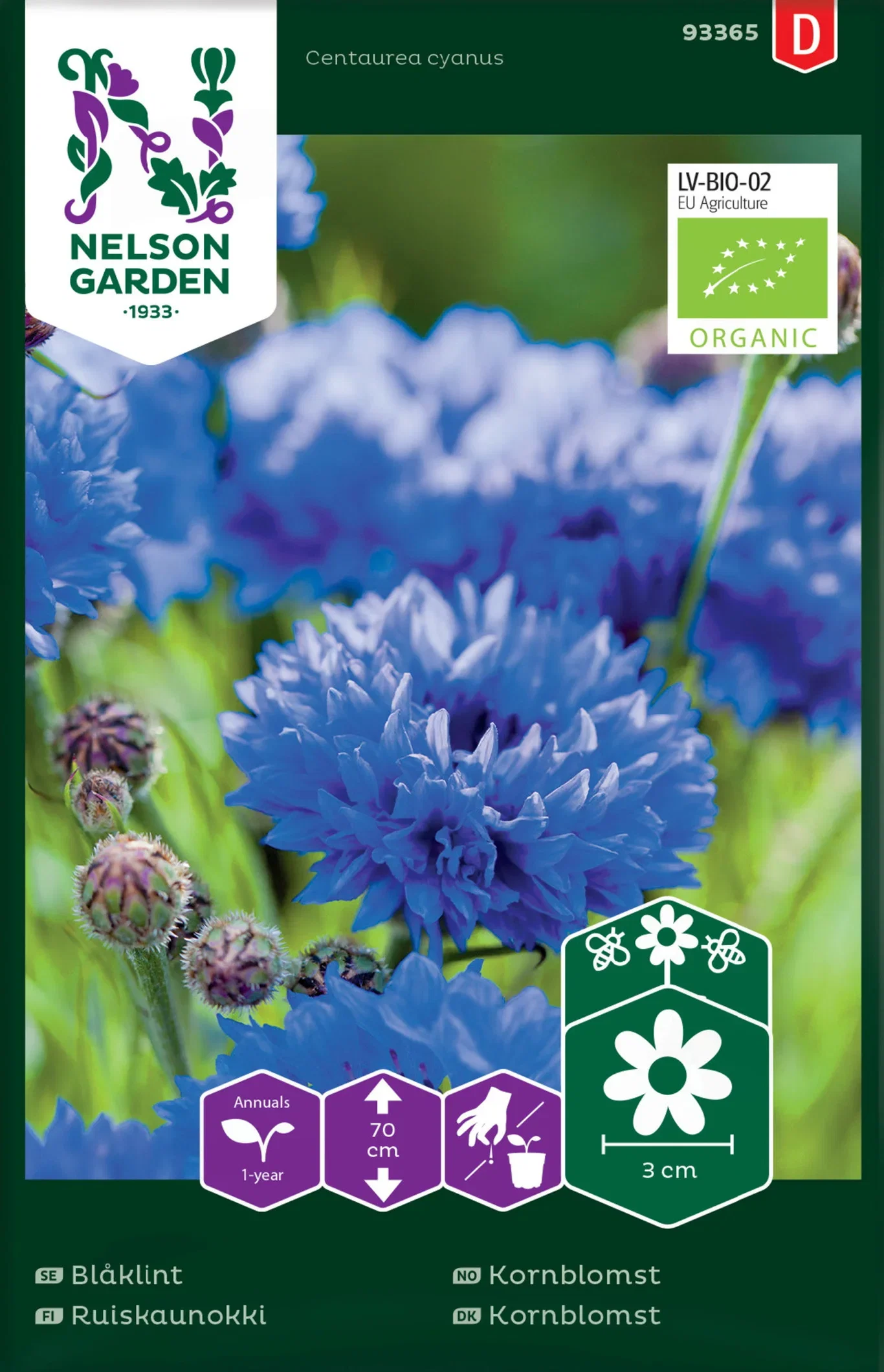 Blåklint, hög, Organic