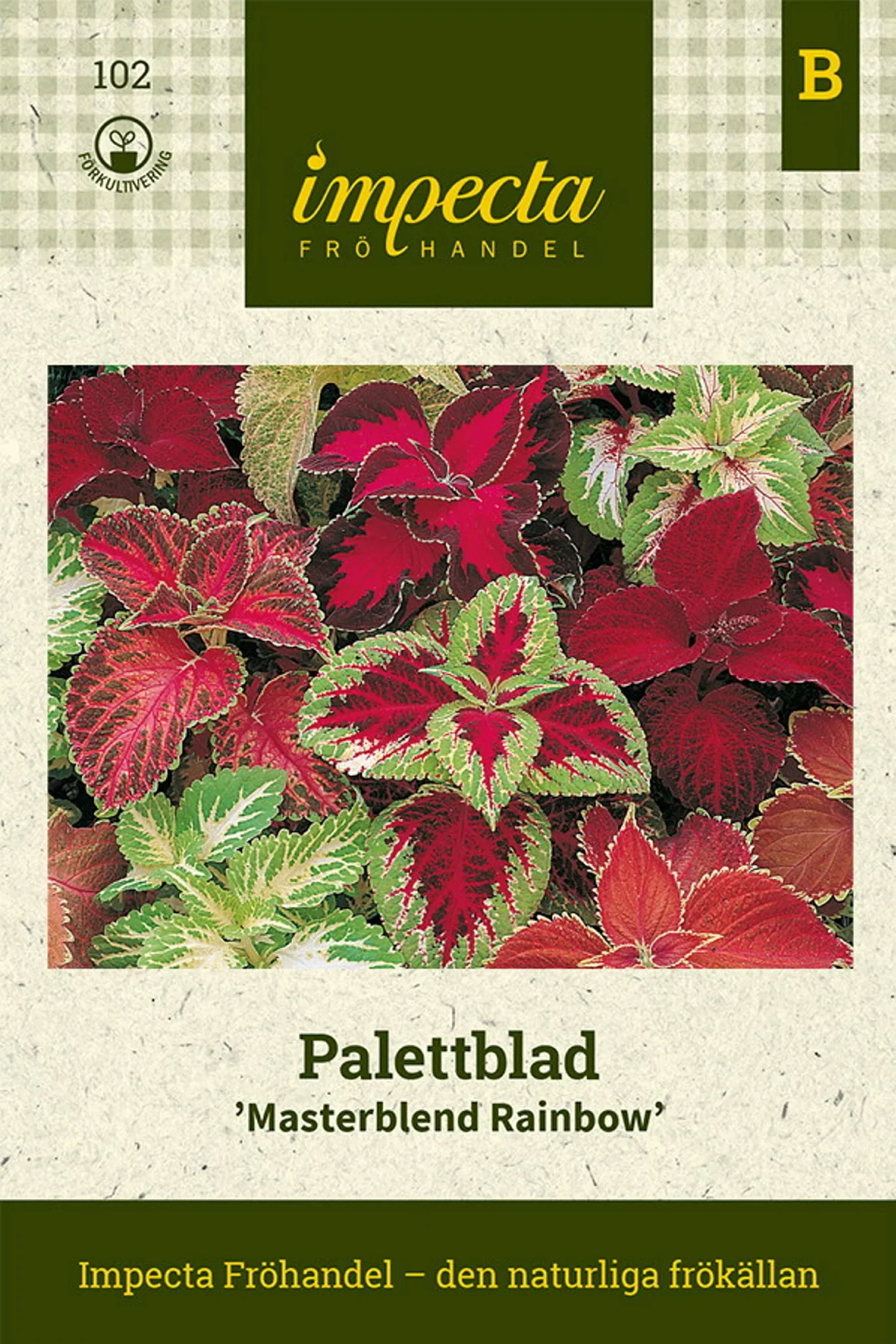 Palettblad 'Masterblend Rainbow'