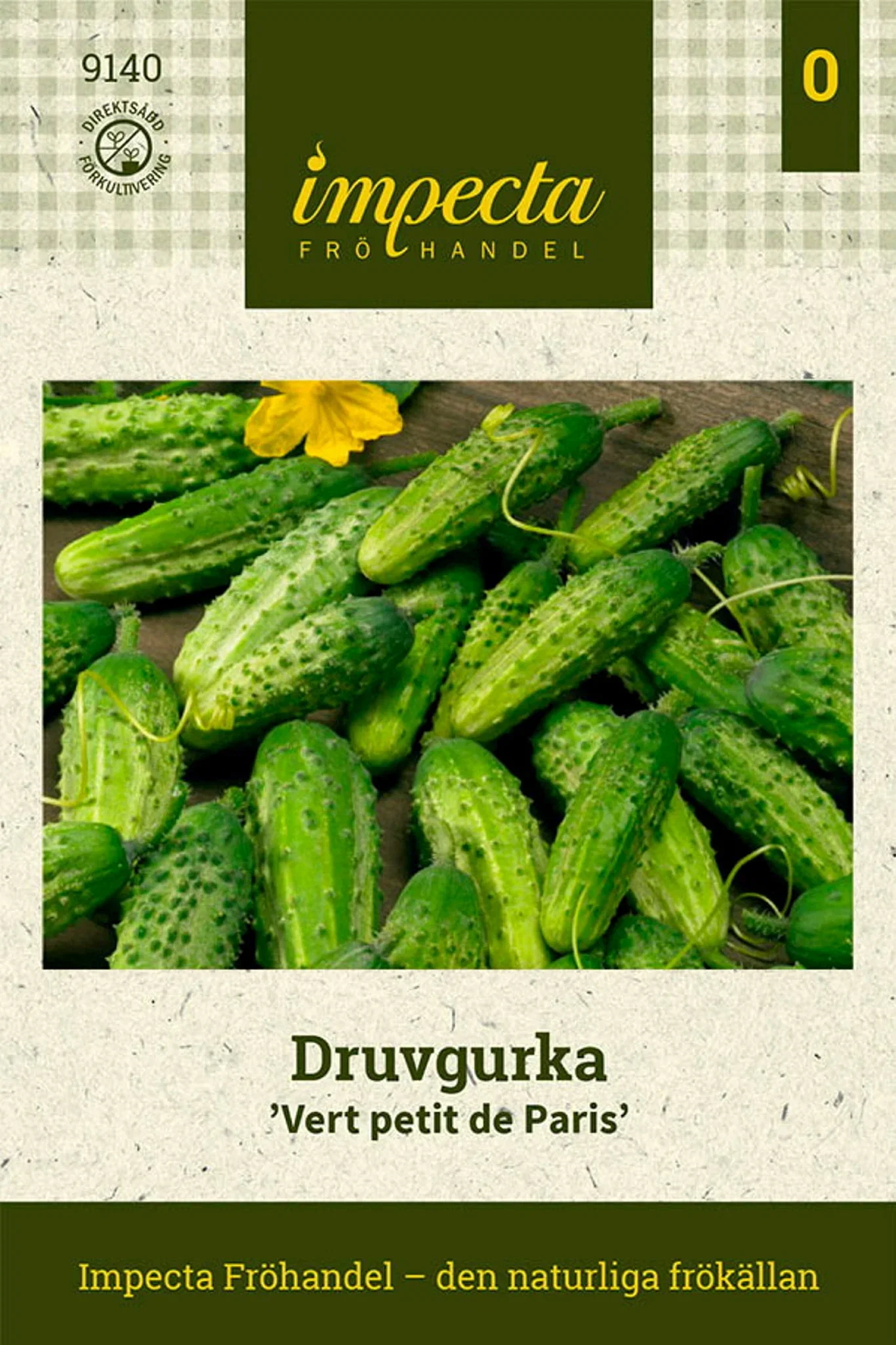 Cucumis sativus 'Vert petit de Paris'