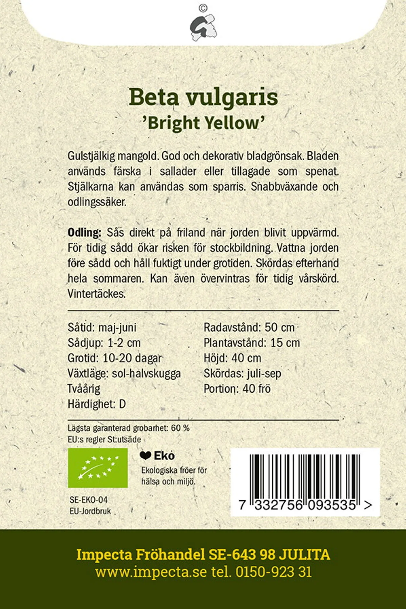 Mangold 'Bright Yellow'