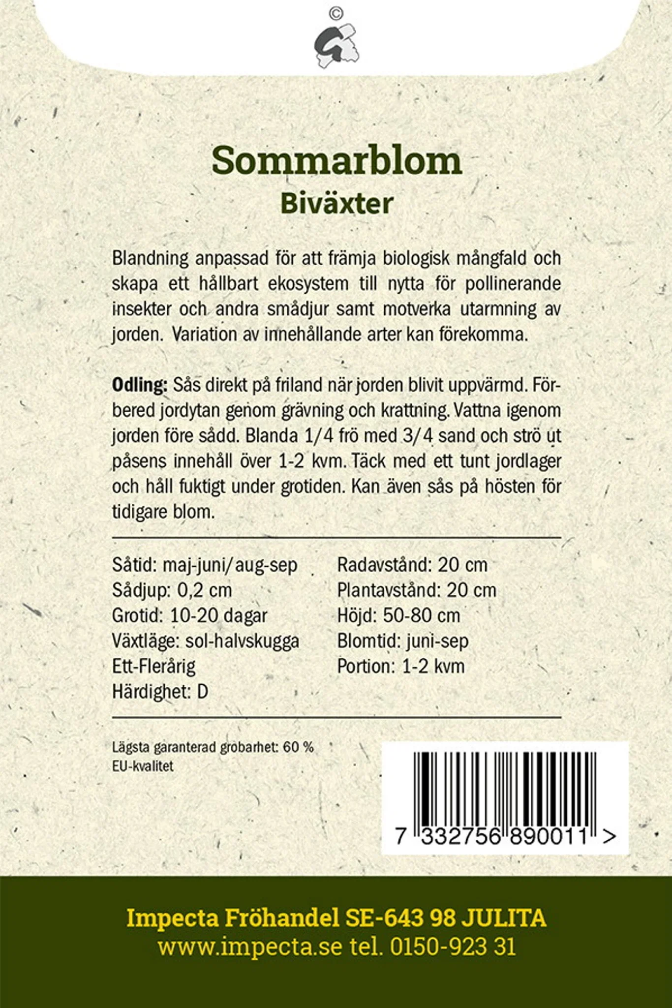 Sommarblom 'Biväxter'