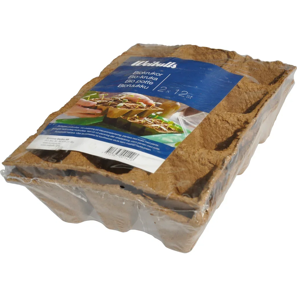 Pot Natural Fibre 5cm 2*12pcs