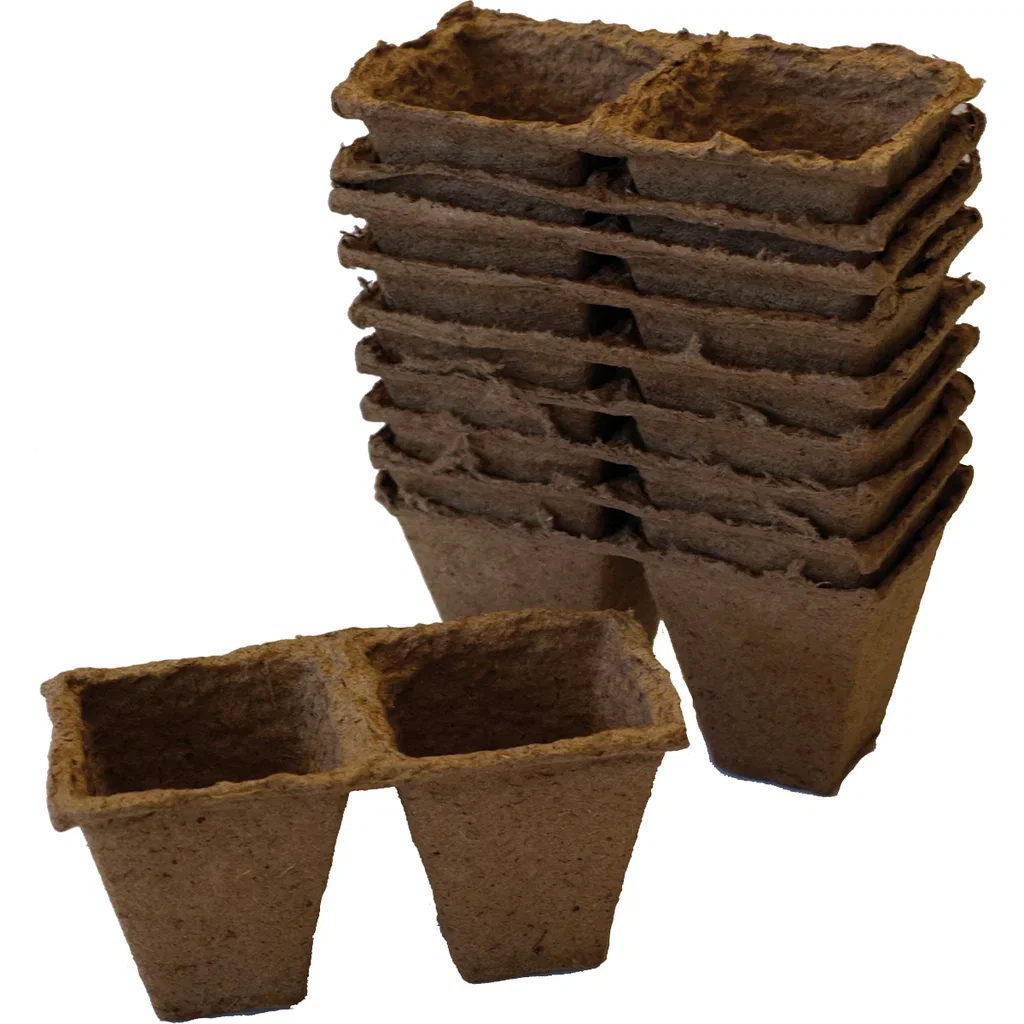 Pot Natural Fibre DUO 6cm 10p