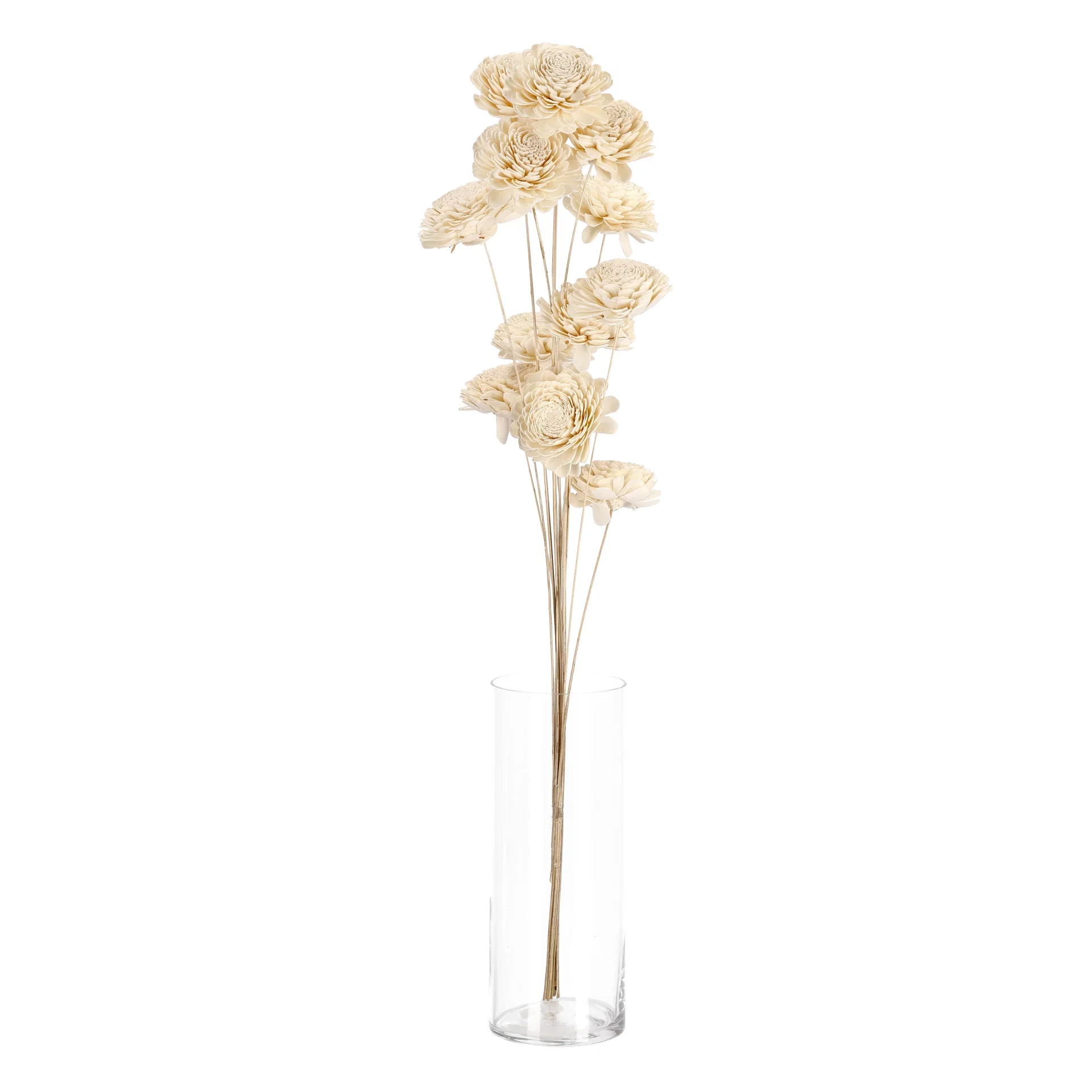 Belly paper flower H85 offwhite