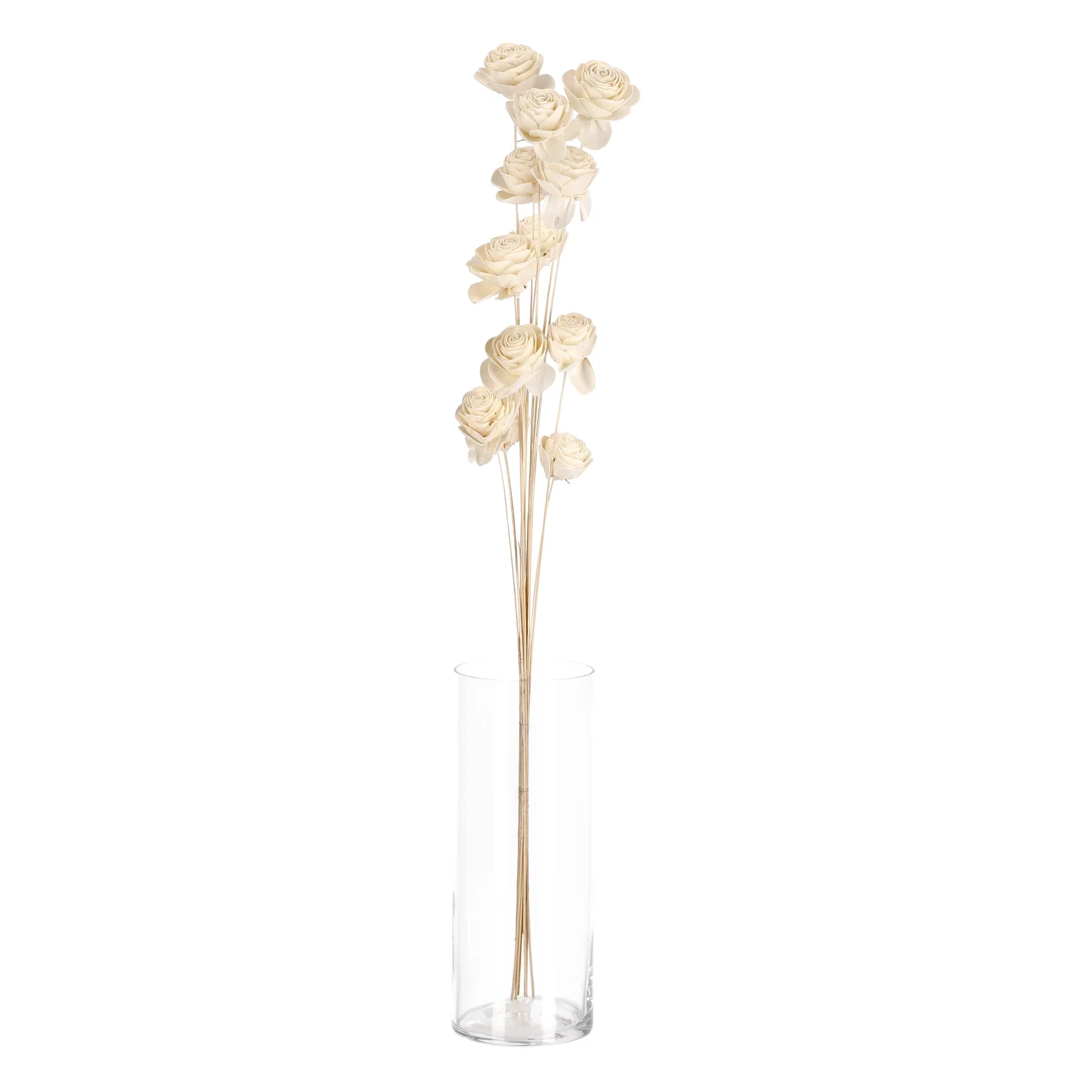 Rose paper flower H85 offwhite