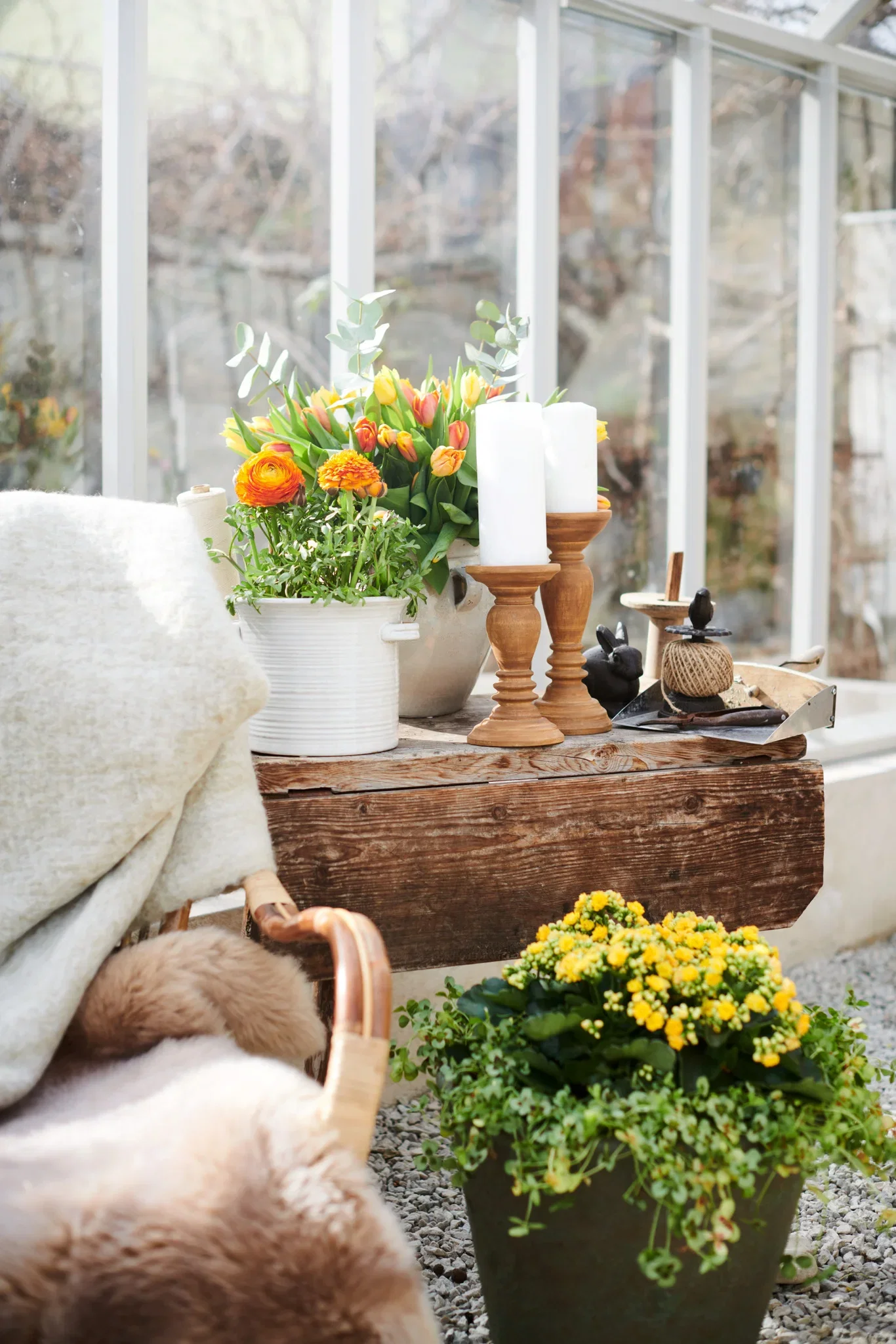 Trädgårdsdekoration kanin