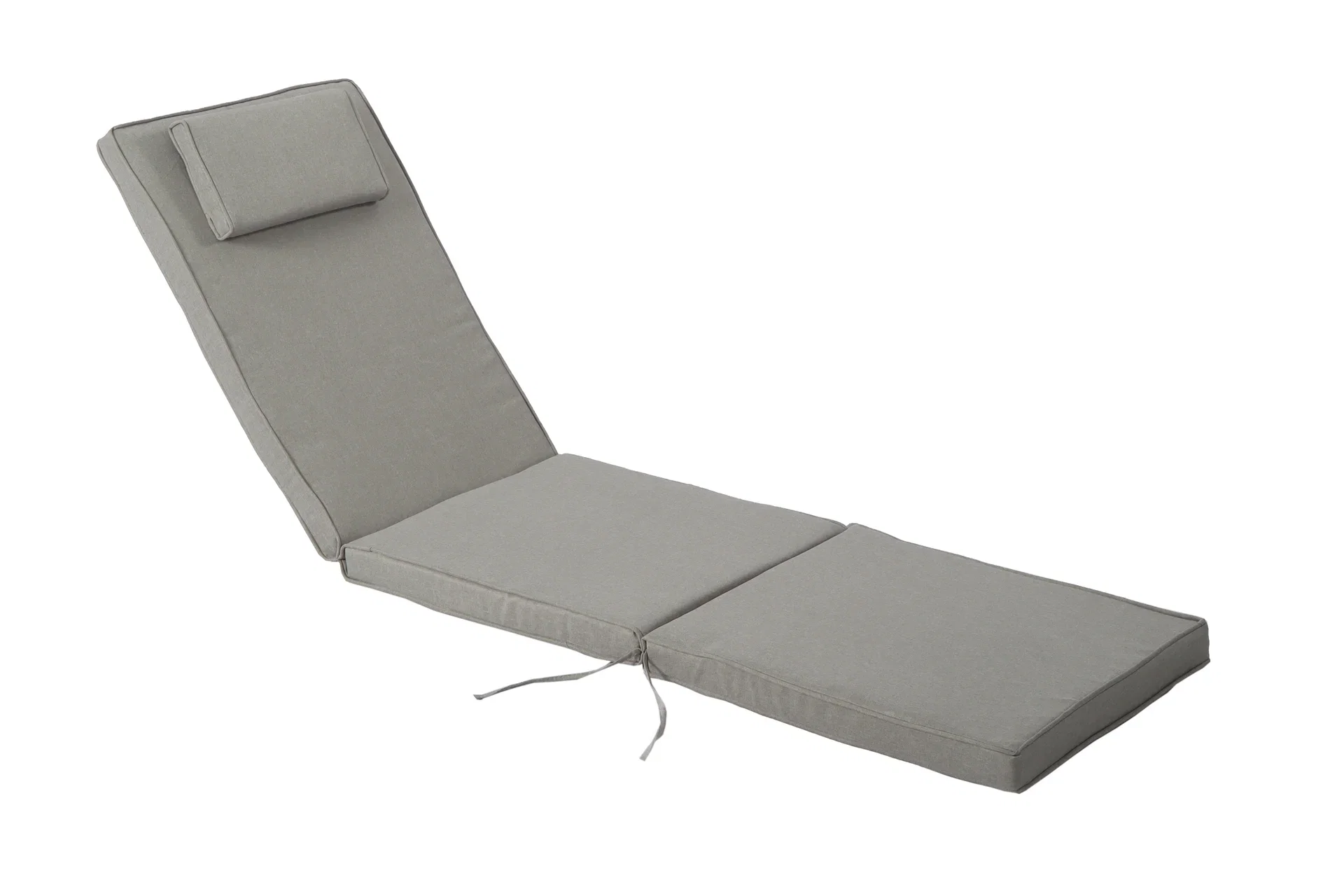 Alston Sunlounger cushion with headrest 198x53cm Light Grey