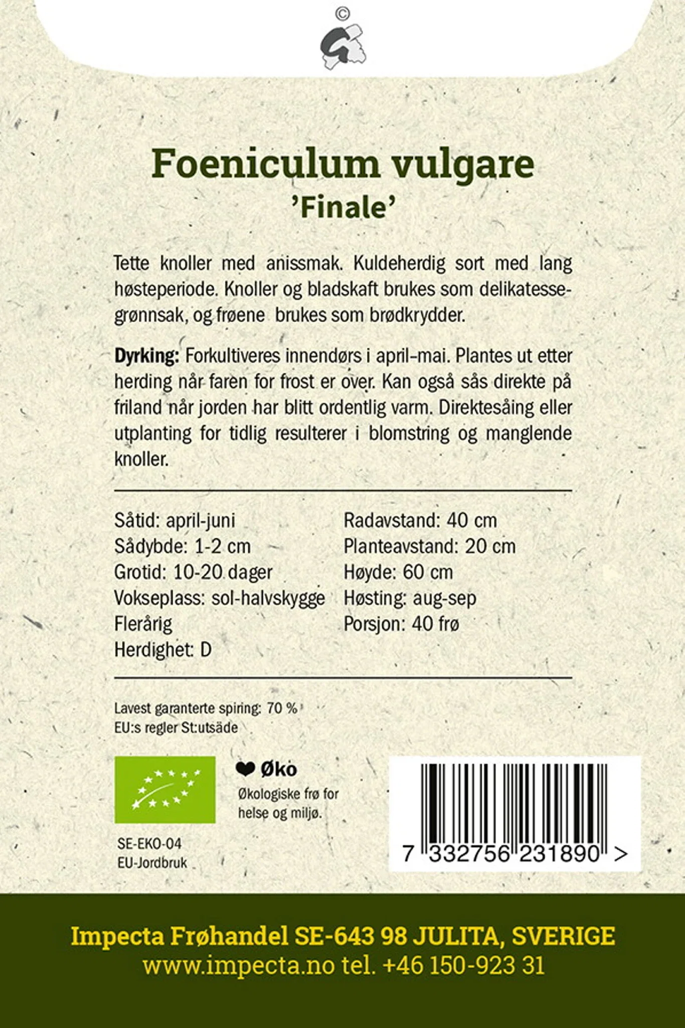 Foeniculum vulgare 'Finale'