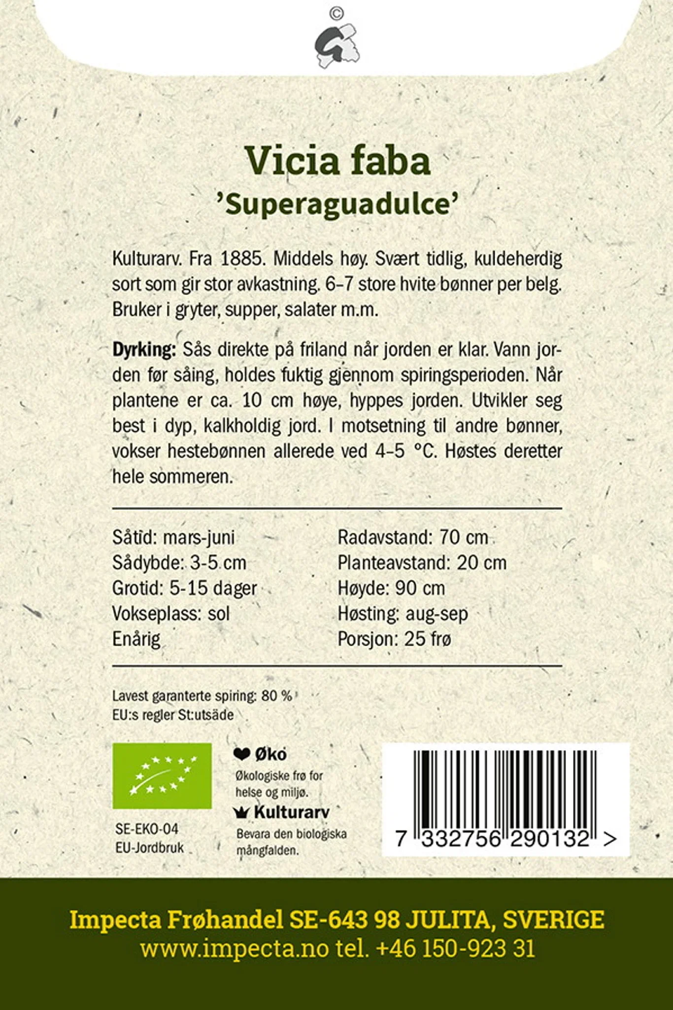 Hästböna 'Superaguadulce'