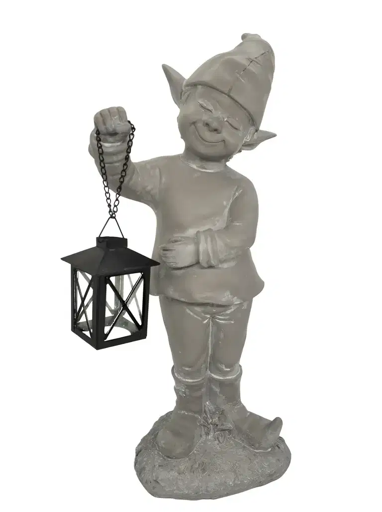 Trädgårdstomte med lykta Gimbel