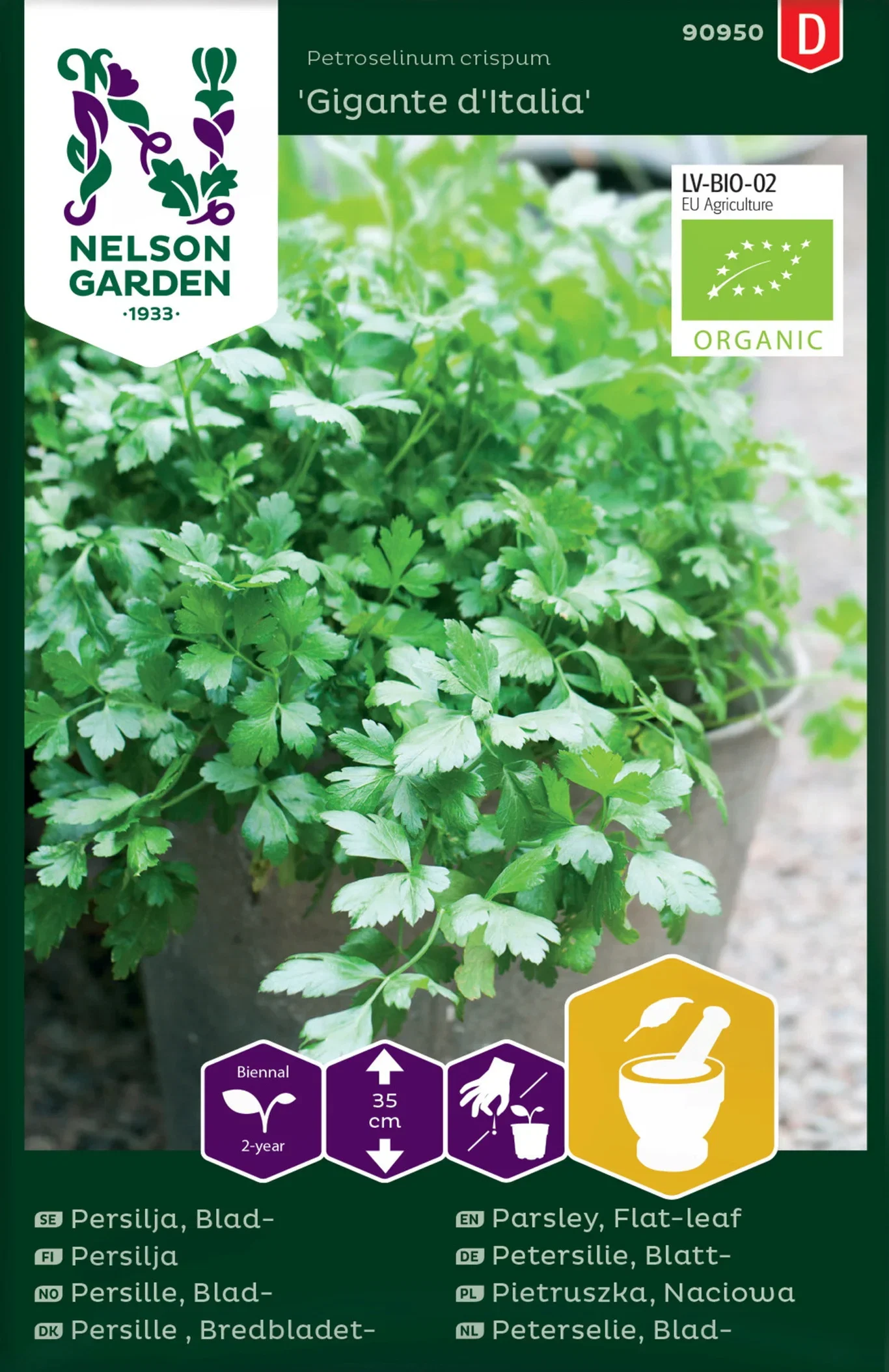 Persilja, Blad-, Gigan.d'Italia, Organ.